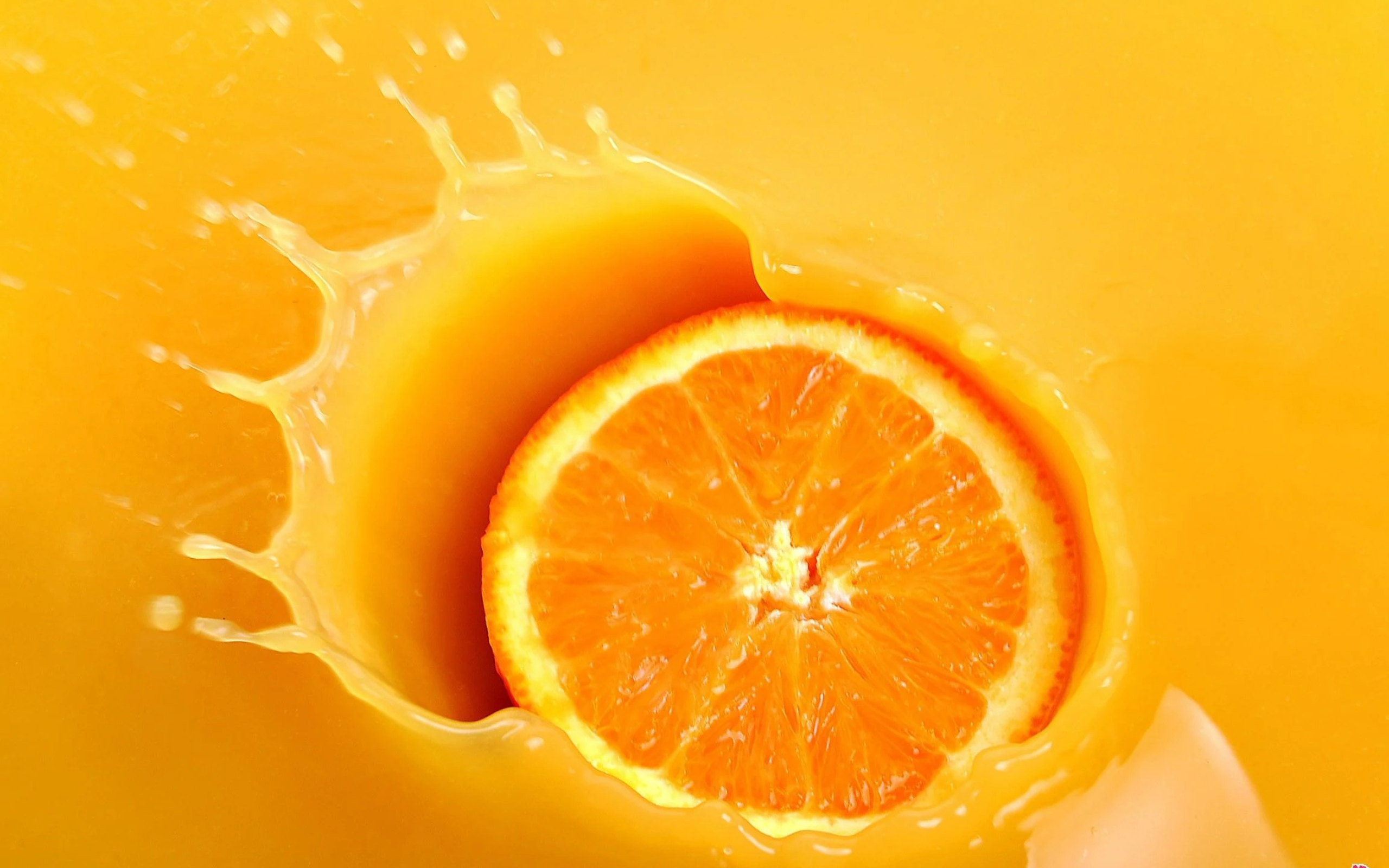 Orange: Divided into "segments" which have thin, tough skins that hold together many little sections with juice inside. 2560x1600 HD Wallpaper.