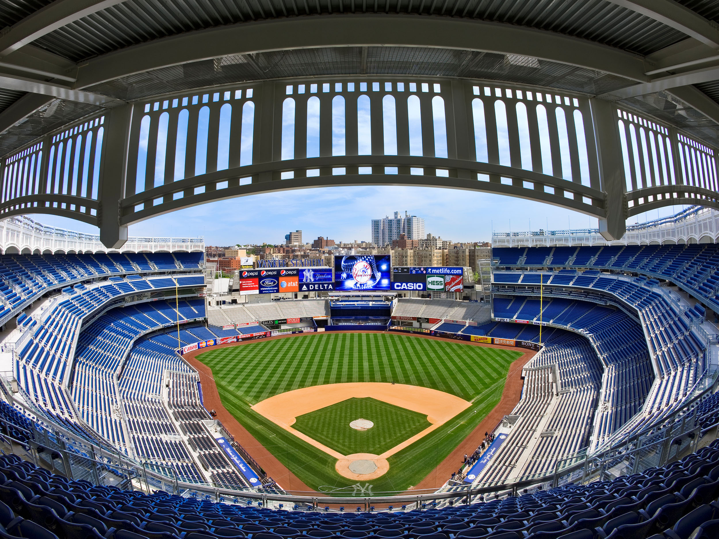 Yankee Stadium, Architectural design, Stadium aesthetics, II by IV Design, Sports structure, 2500x1880 HD Desktop