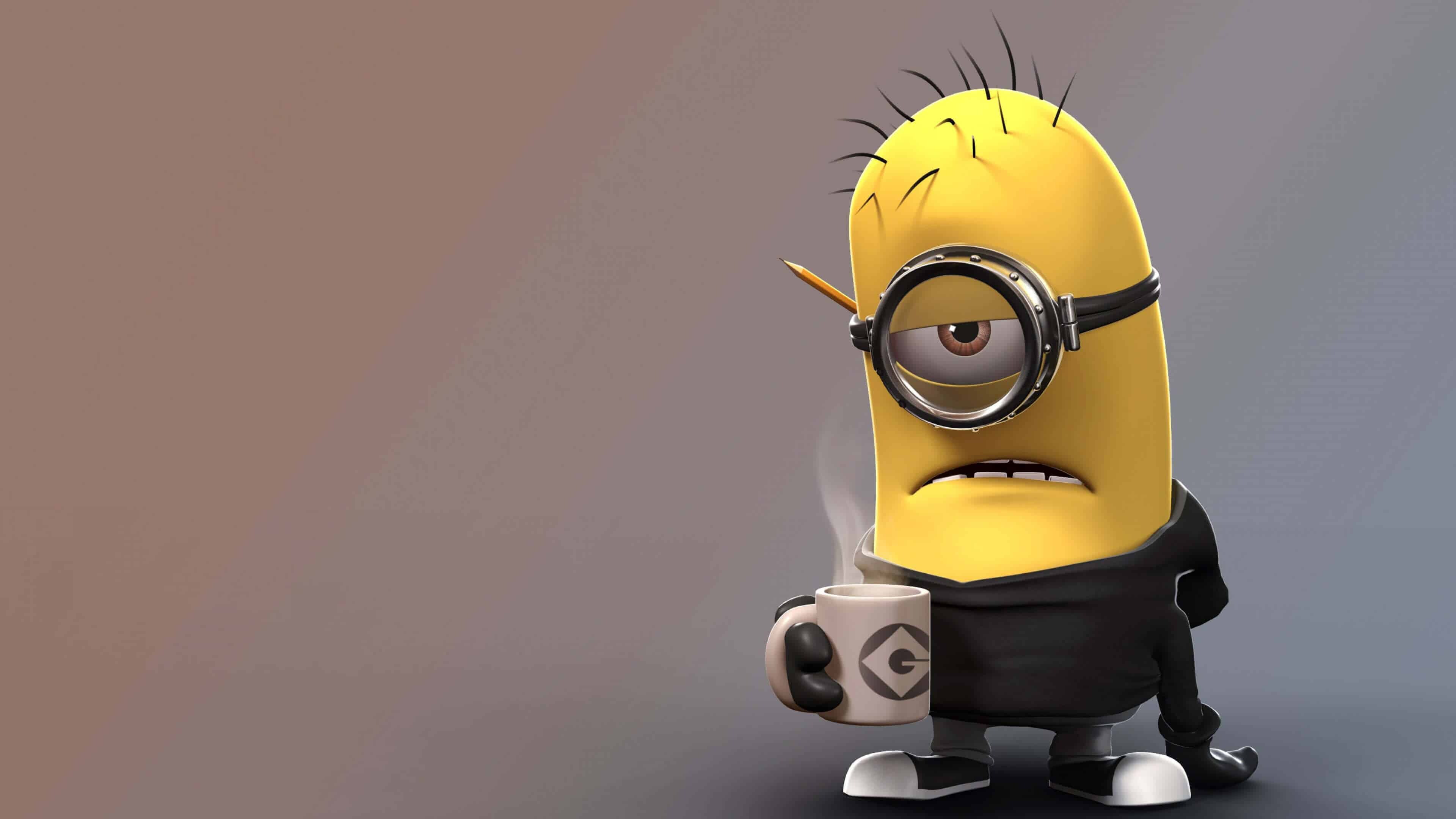 Despicable Me: Minion, A computer-animated media franchise centering on Gru. 3840x2160 4K Wallpaper.