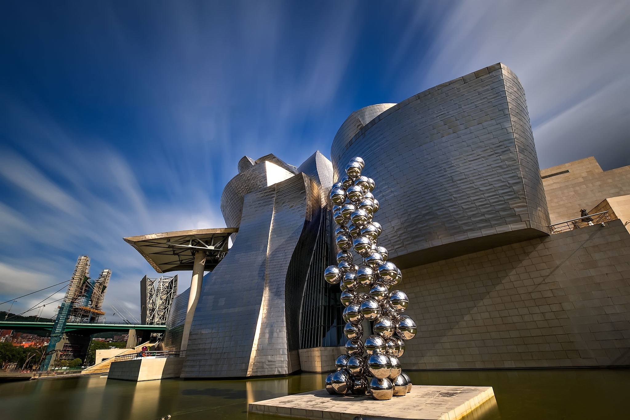 Bilbao Guggenheim Museum, HD wallpaper, Spain, Modern architecture, 2050x1370 HD Desktop