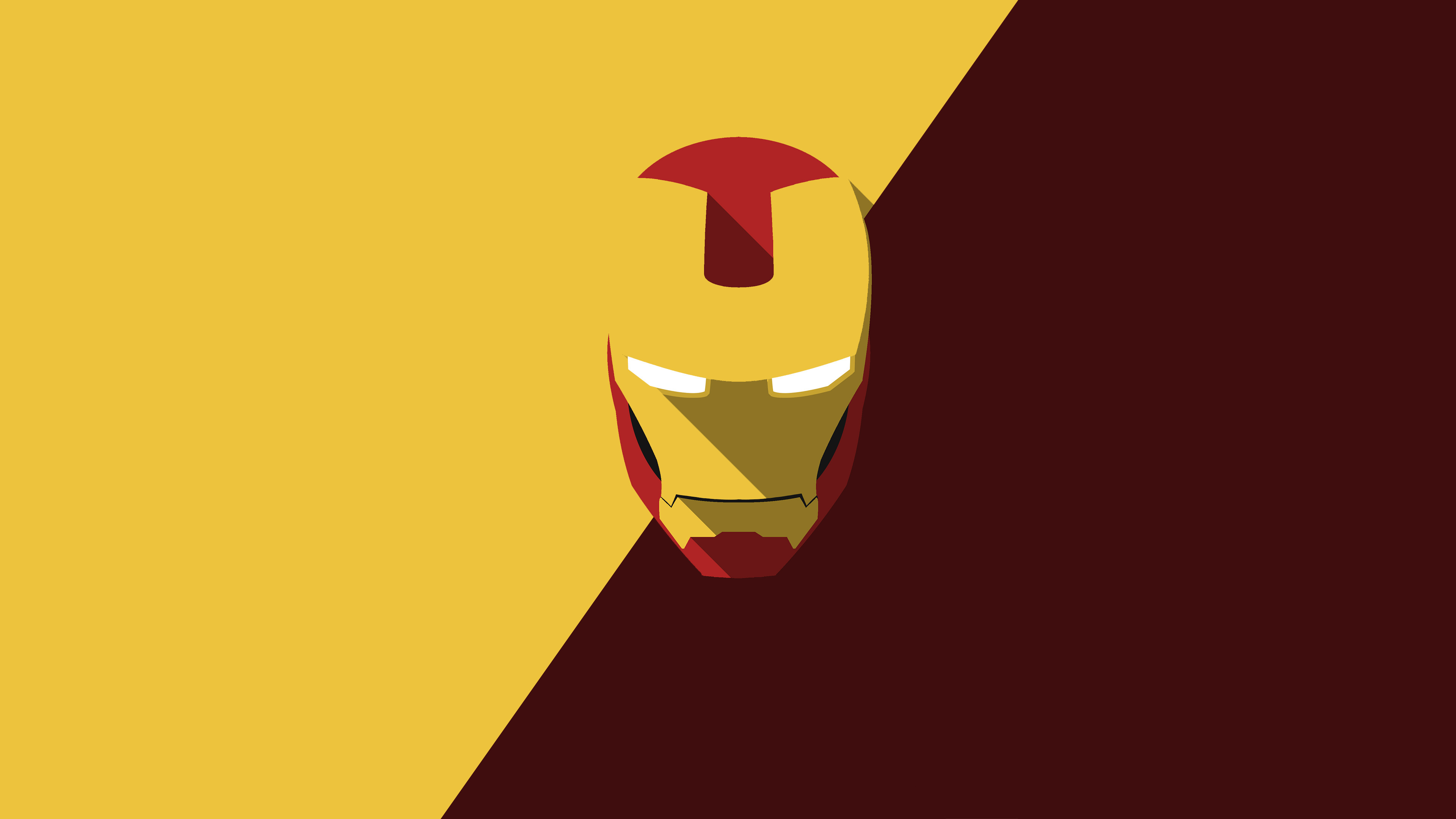 Iron Man minimalism wallpaper, Sleek and modern, High resolution, Desktop perfection, 3840x2160 4K Desktop