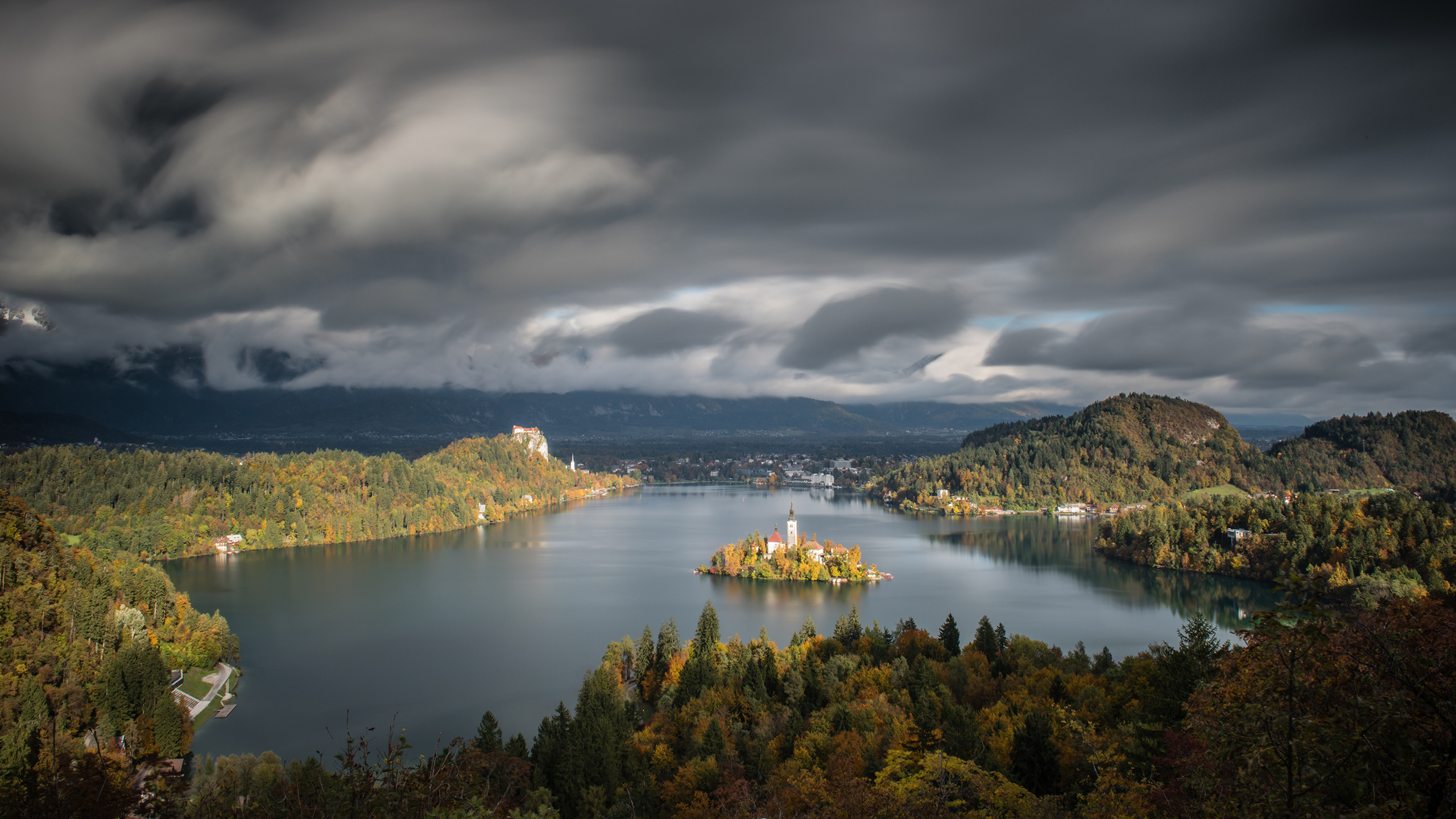 Lake Bled, Spectacular desktop wallpapers, Captivating landscapes, Jeff Bartlett's collection, 2560x1440 HD Desktop