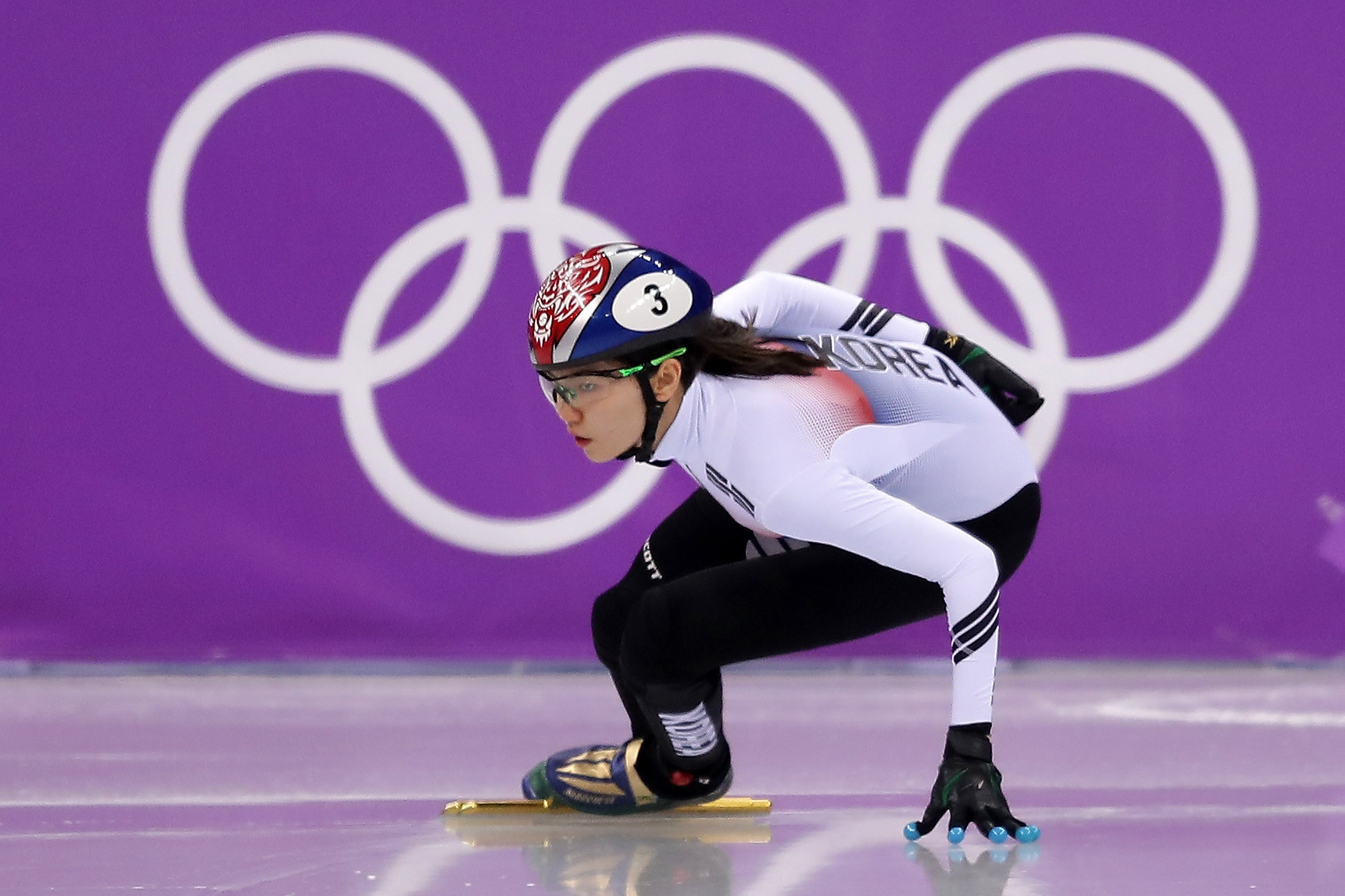 Speed Skating: Shim Suk-hee, A South Korean short track speed skater, A two-time Olympic Champion, A World Champion. 1940x1300 HD Wallpaper.