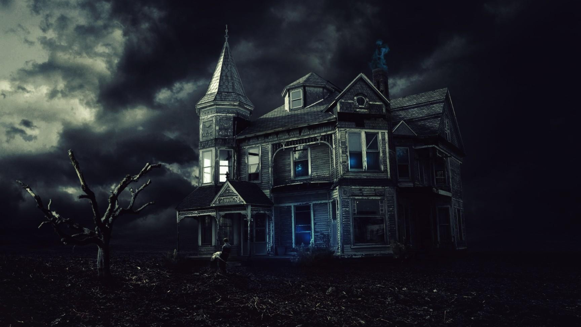 Haunted House, Creepy dark haunted house, 1920x1080 Full HD Desktop