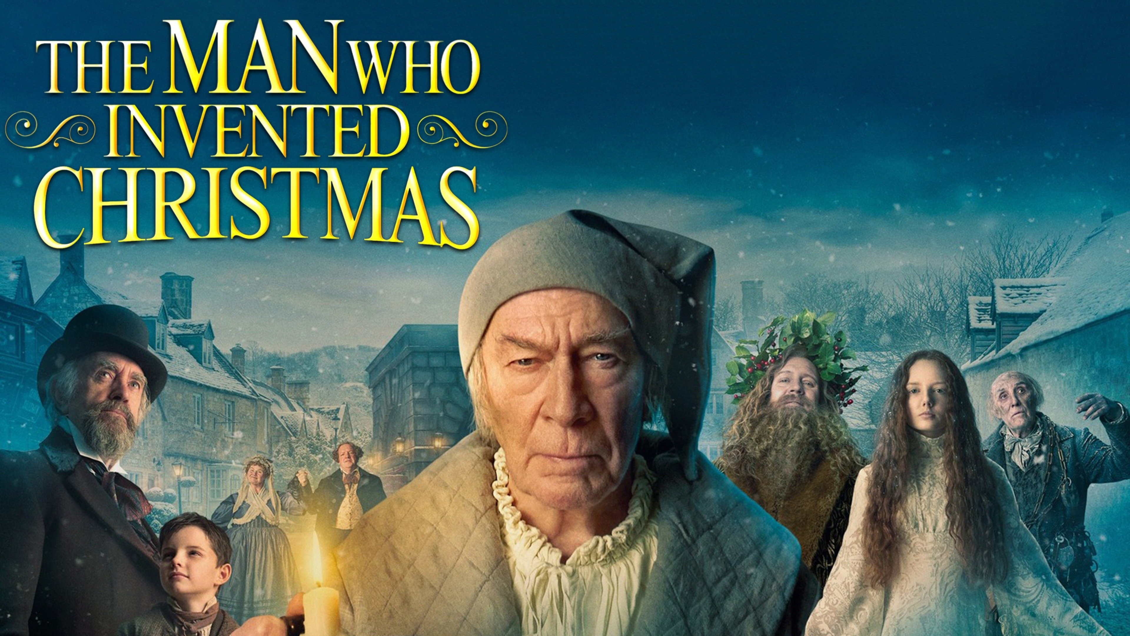 The Man Who Invented Christmas, Watch full movie online, Heartwarming holiday film, Captivating storytelling, 3840x2160 4K Desktop