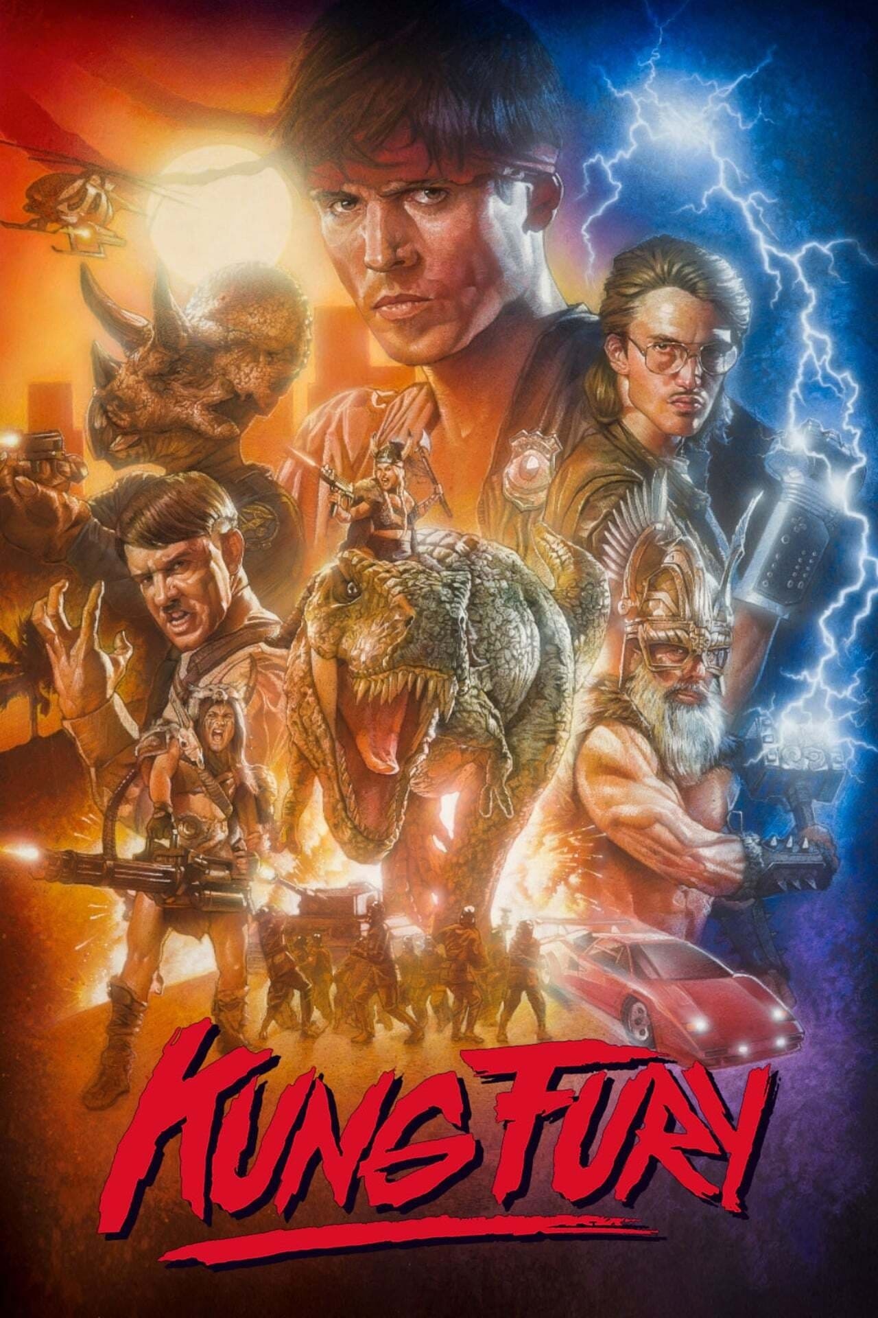 Kung Fury, Full movie online, Over-the-top fun, Cheesy goodness, 1280x1920 HD Phone