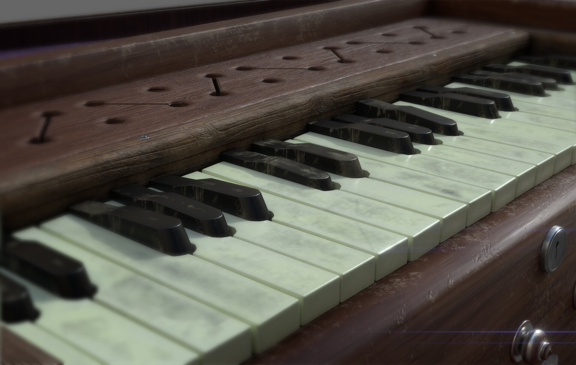 Harmonium: Vintage Organ, Music Of Romanticism, Art. 1920x1220 HD Background.
