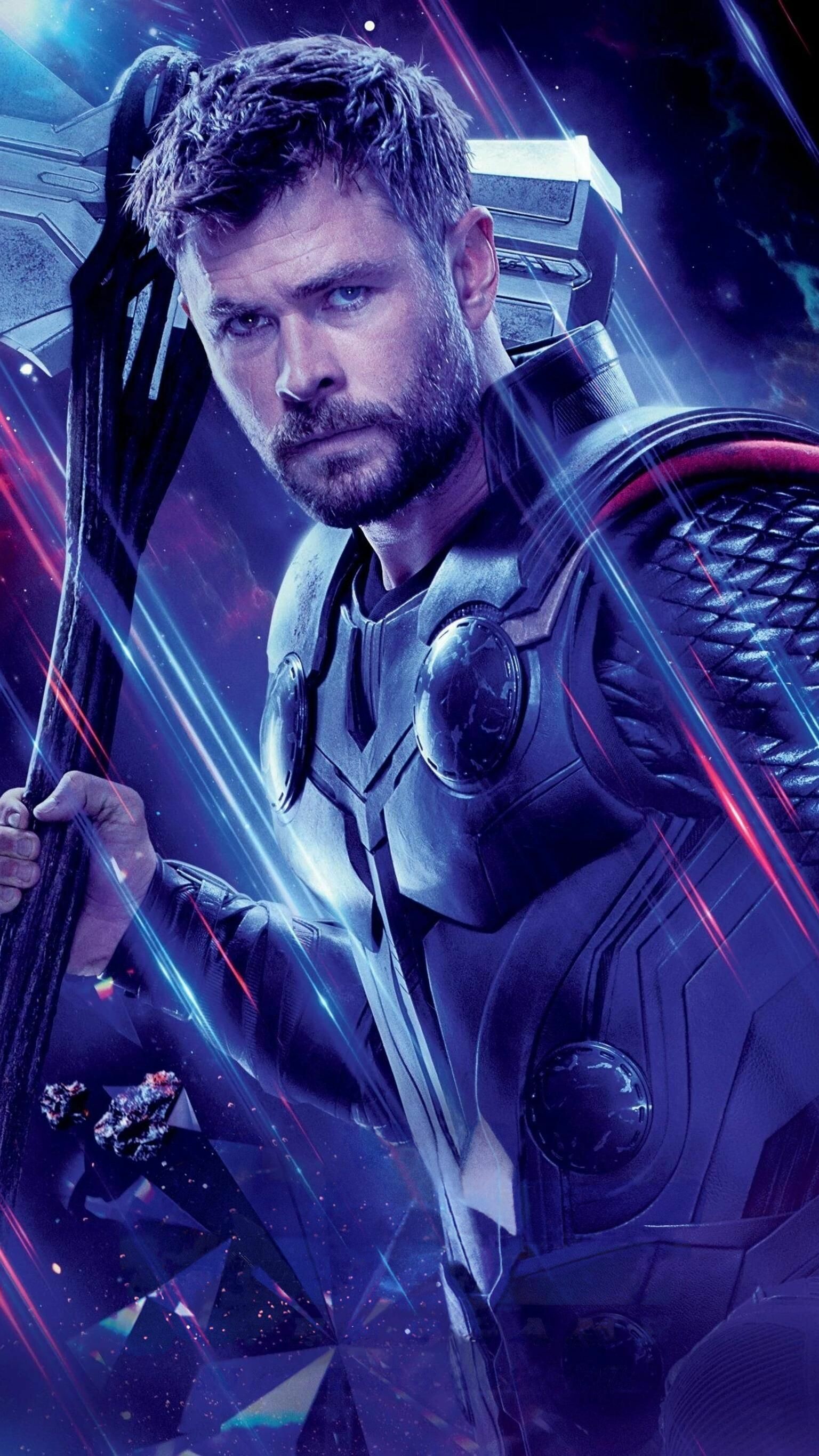 Avengers: Chris Hemsworth as Thor, The crown prince of Asgard. 1540x2740 HD Wallpaper.