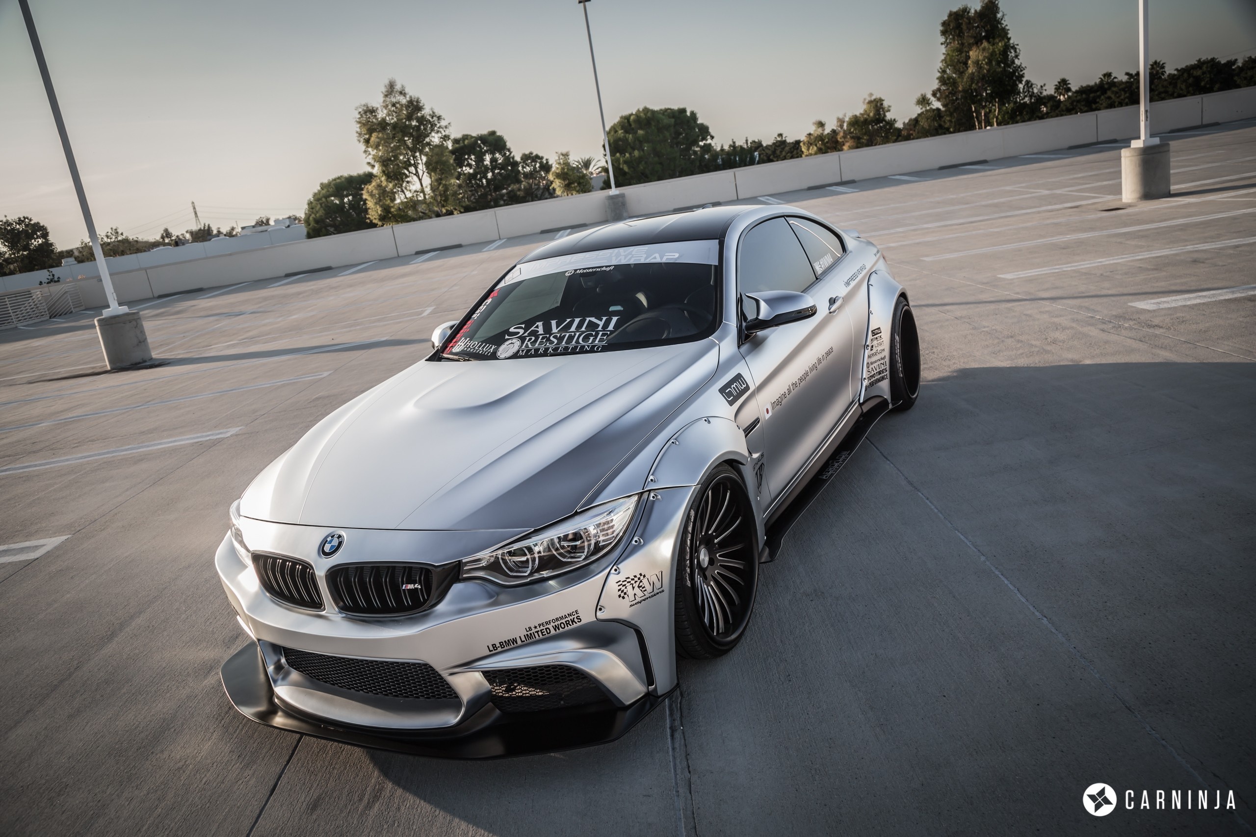 BMW M4 Coupe, LB Performance, Low car, Striking visuals, 2560x1710 HD Desktop