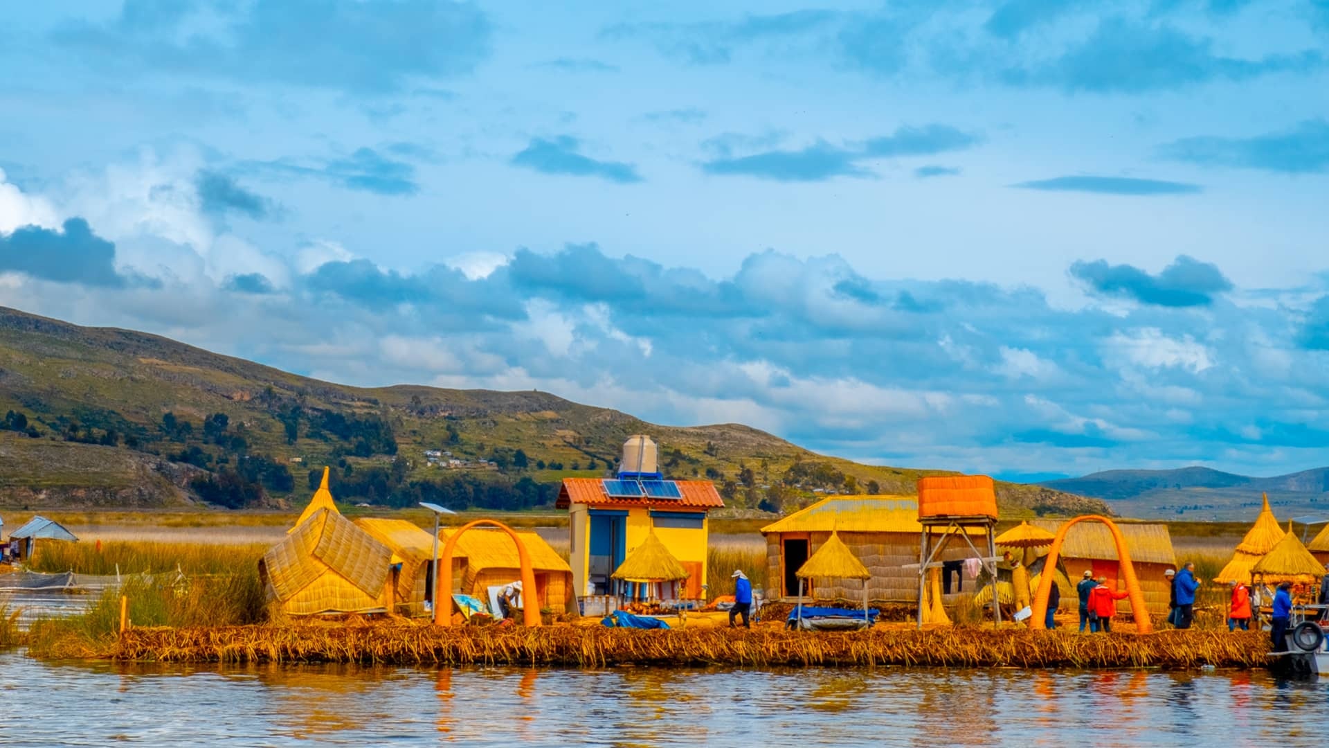 Uros Taquile islands tour, Titicaca Lake, Speed boat, Cultural heritage, 1920x1080 Full HD Desktop