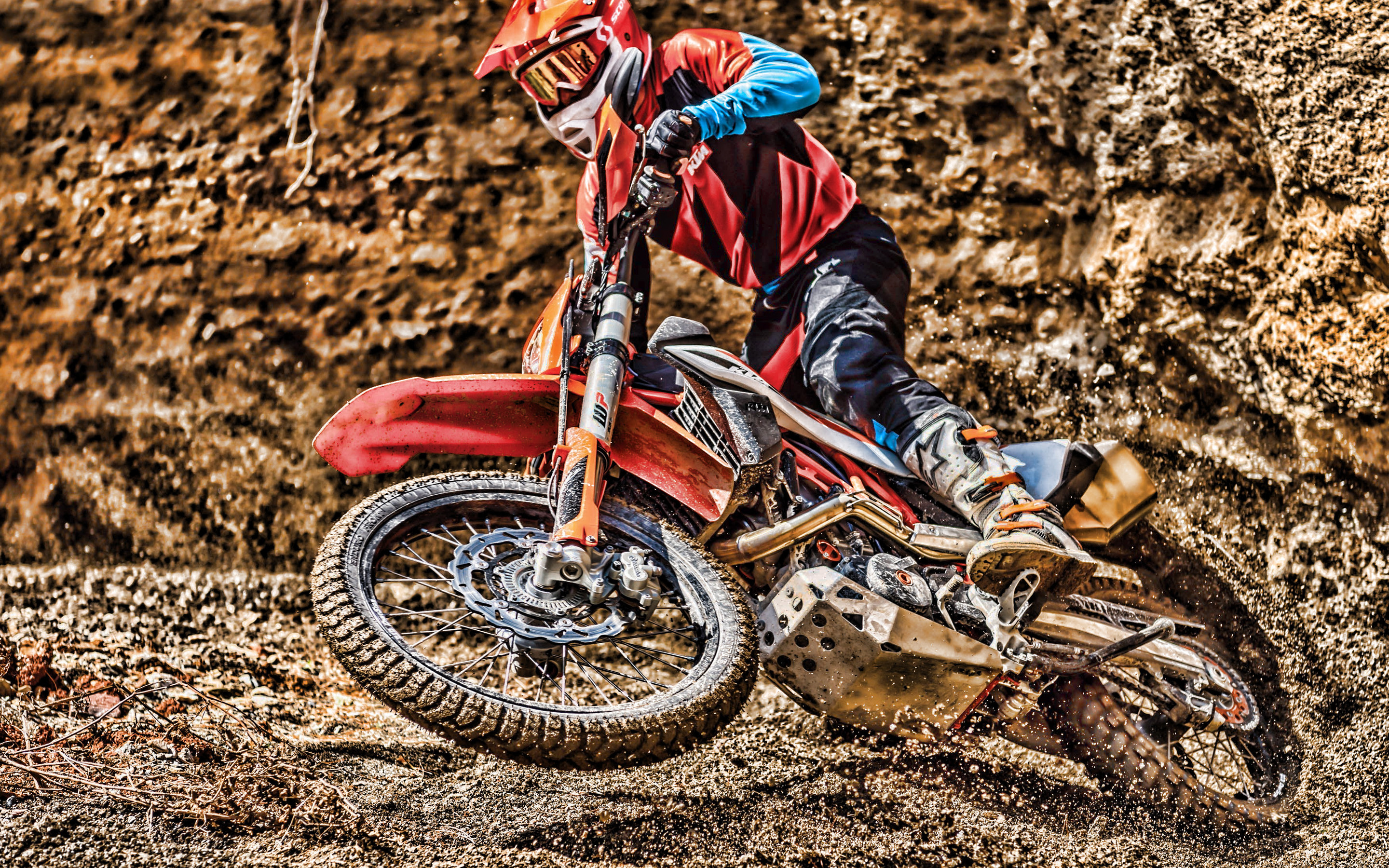 KTM Dirt Bike, 2019 model, Extreme bike, High-quality resolution, 2880x1800 HD Desktop