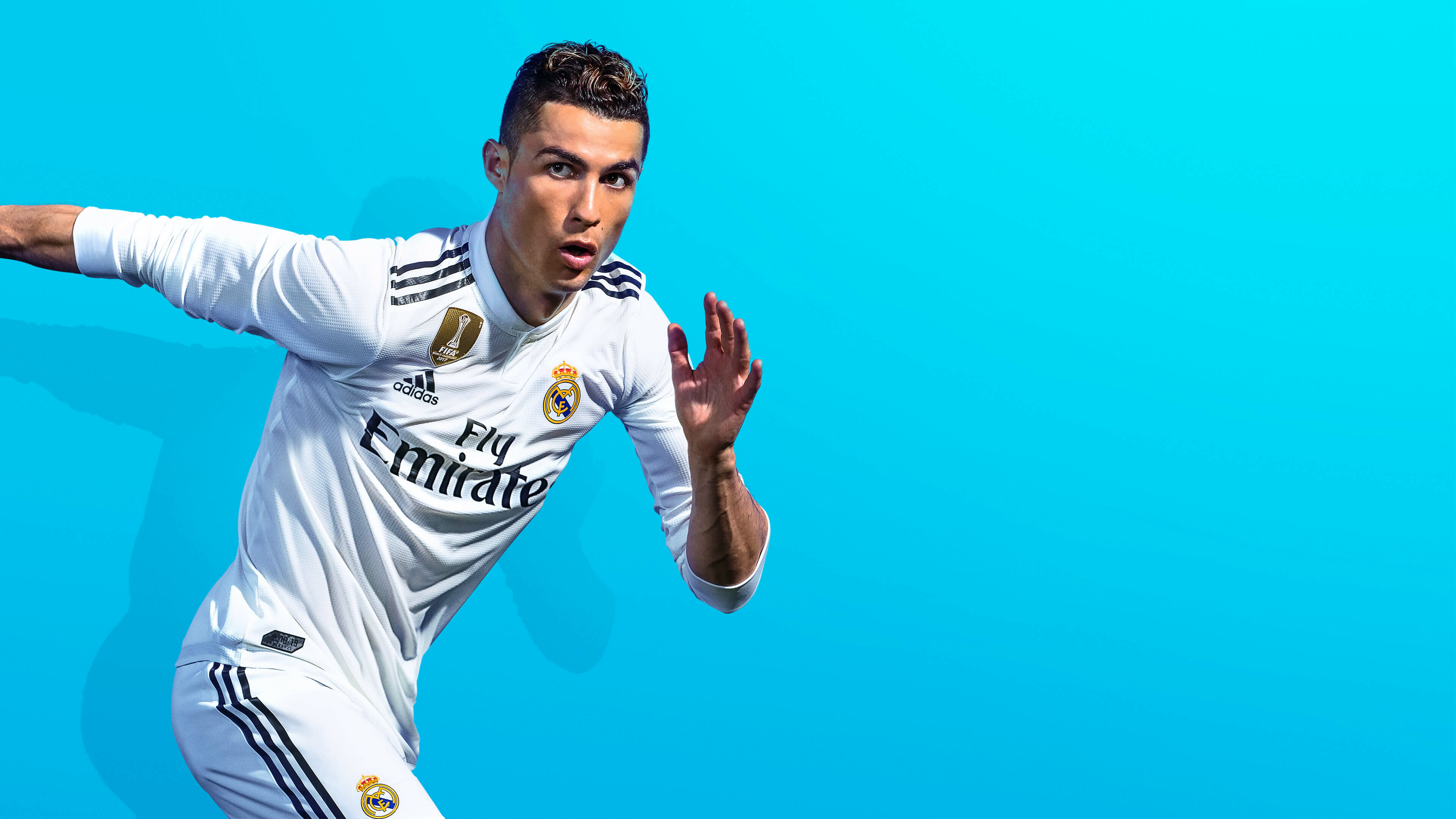 FIFA 19, Ronaldo wallpapers, Dynamic poses, Football superstar, 3840x2160 4K Desktop