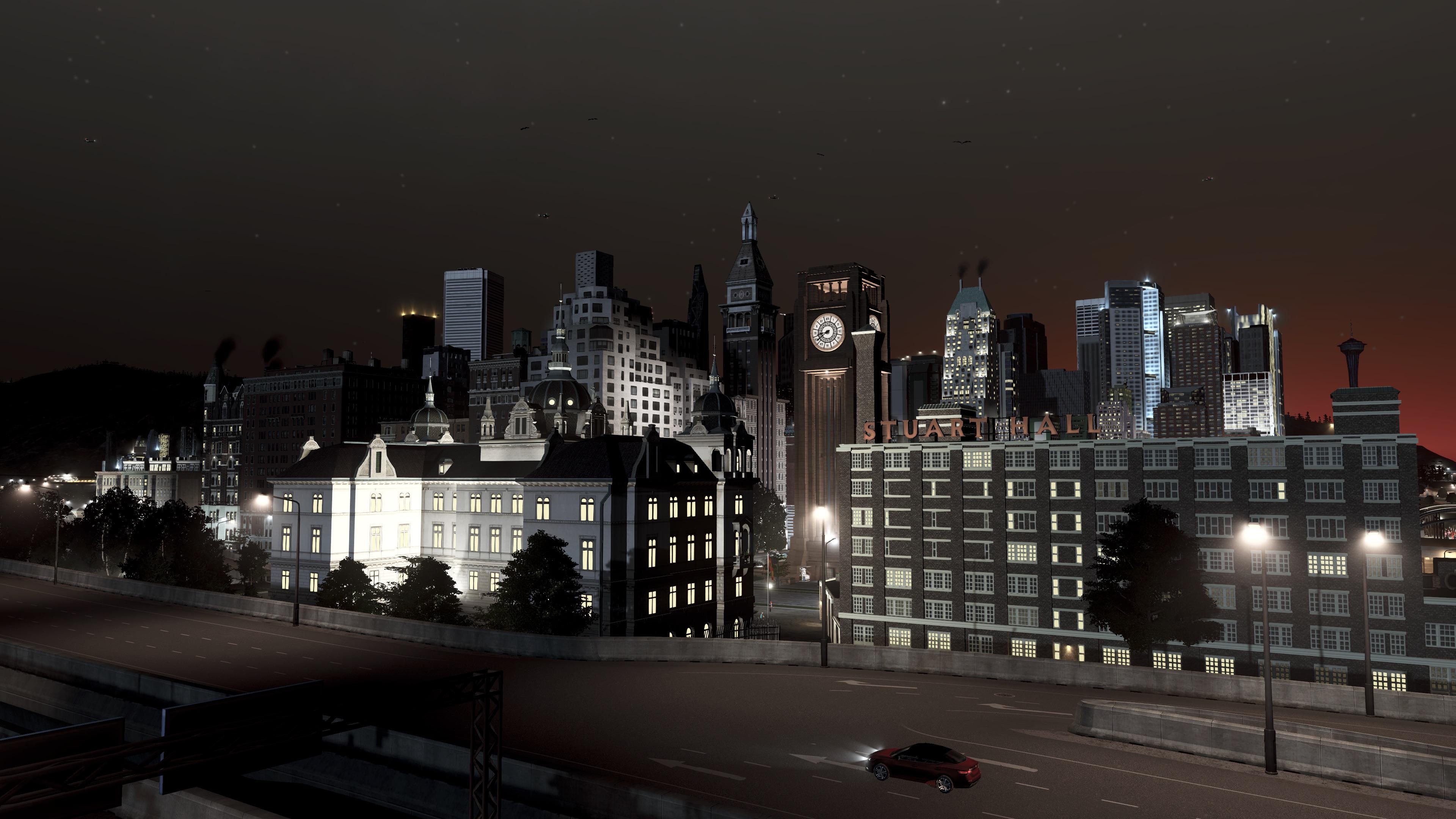 Gotham skyline, Customized city, Modded environment, 3840x2160 4K Desktop