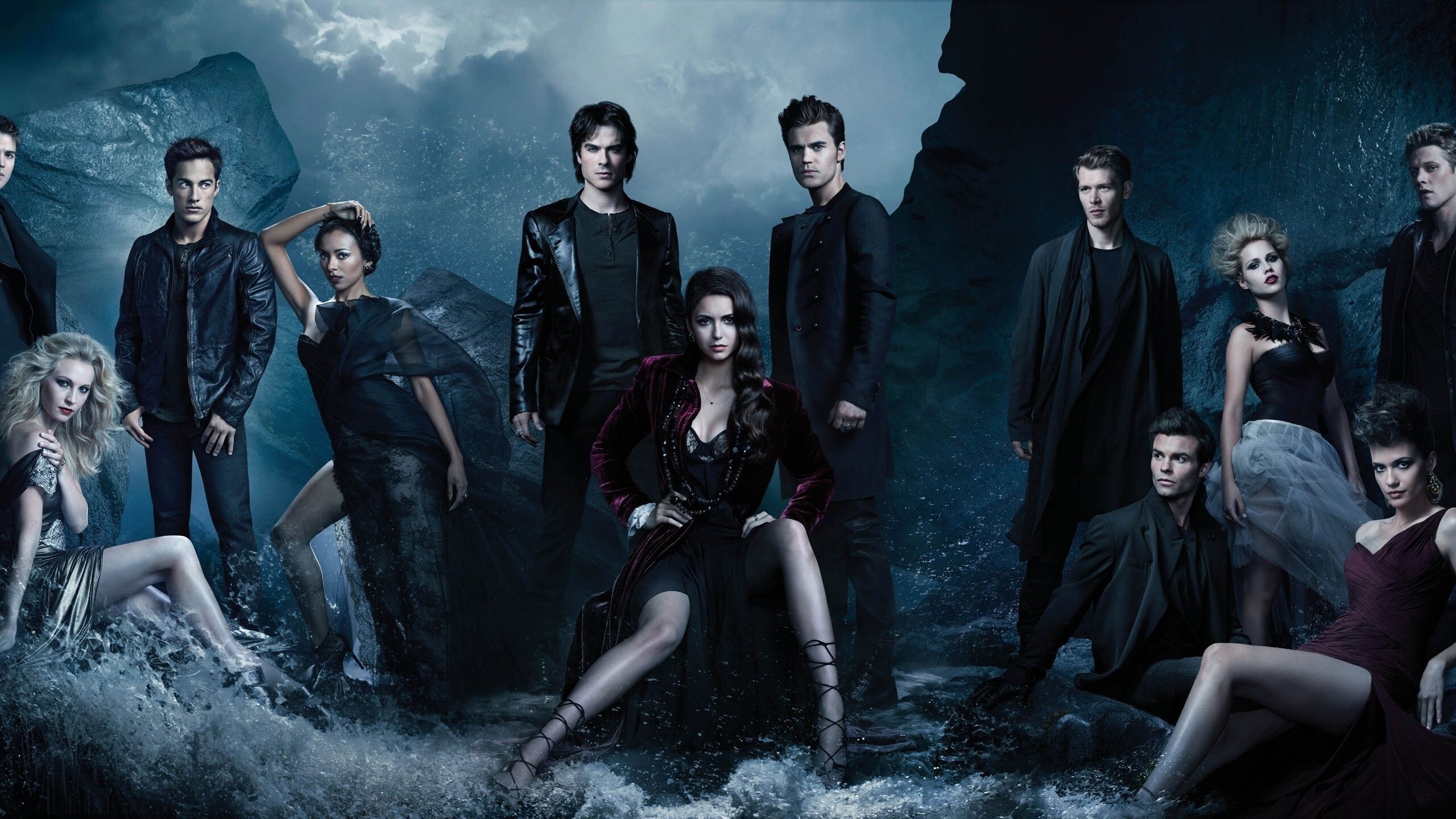 The Vampire Diaries (TV Series): CBS Television Distribution, Four "People's Choice Awards", Teen Choice Awards. 2560x1440 HD Background.