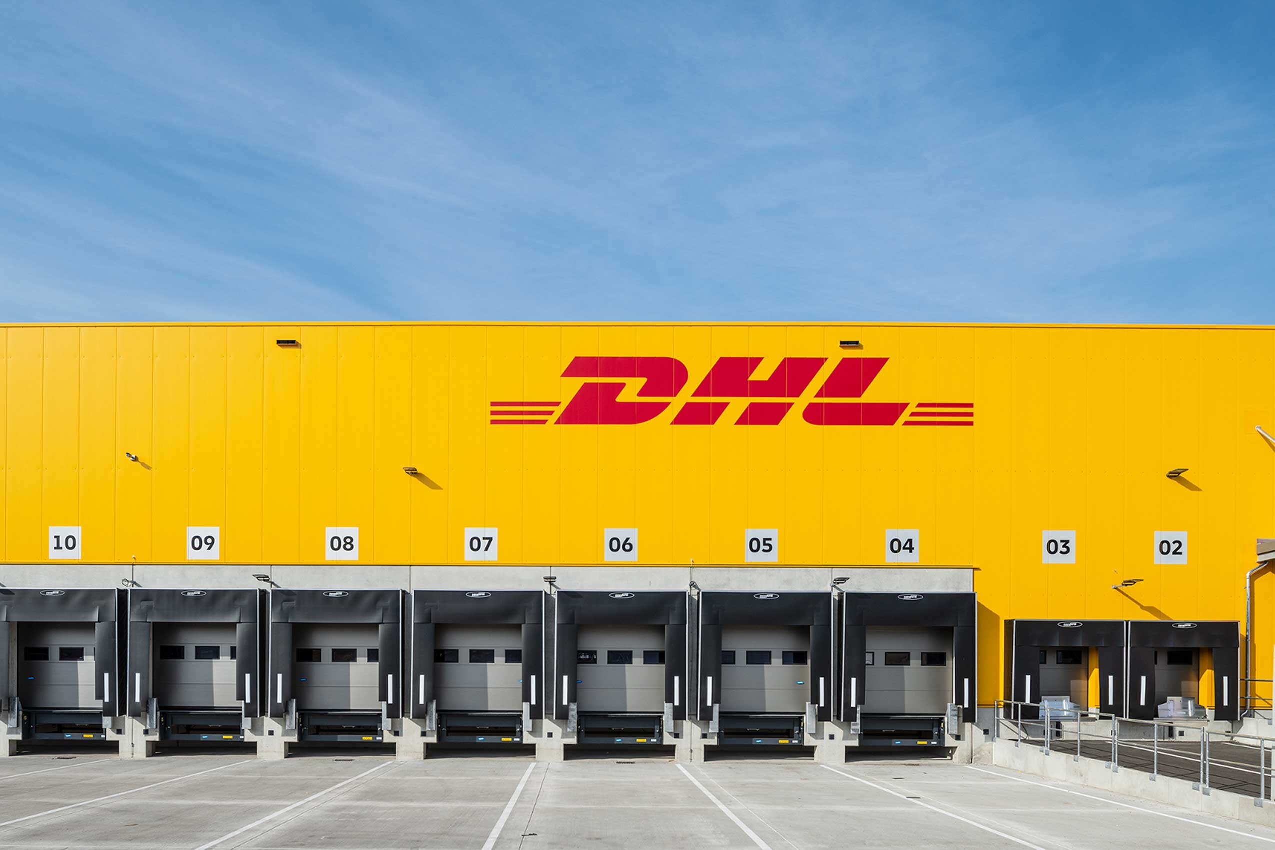 DHL: A shipping company of German origin, Logistics hub. 2550x1700 HD Background.