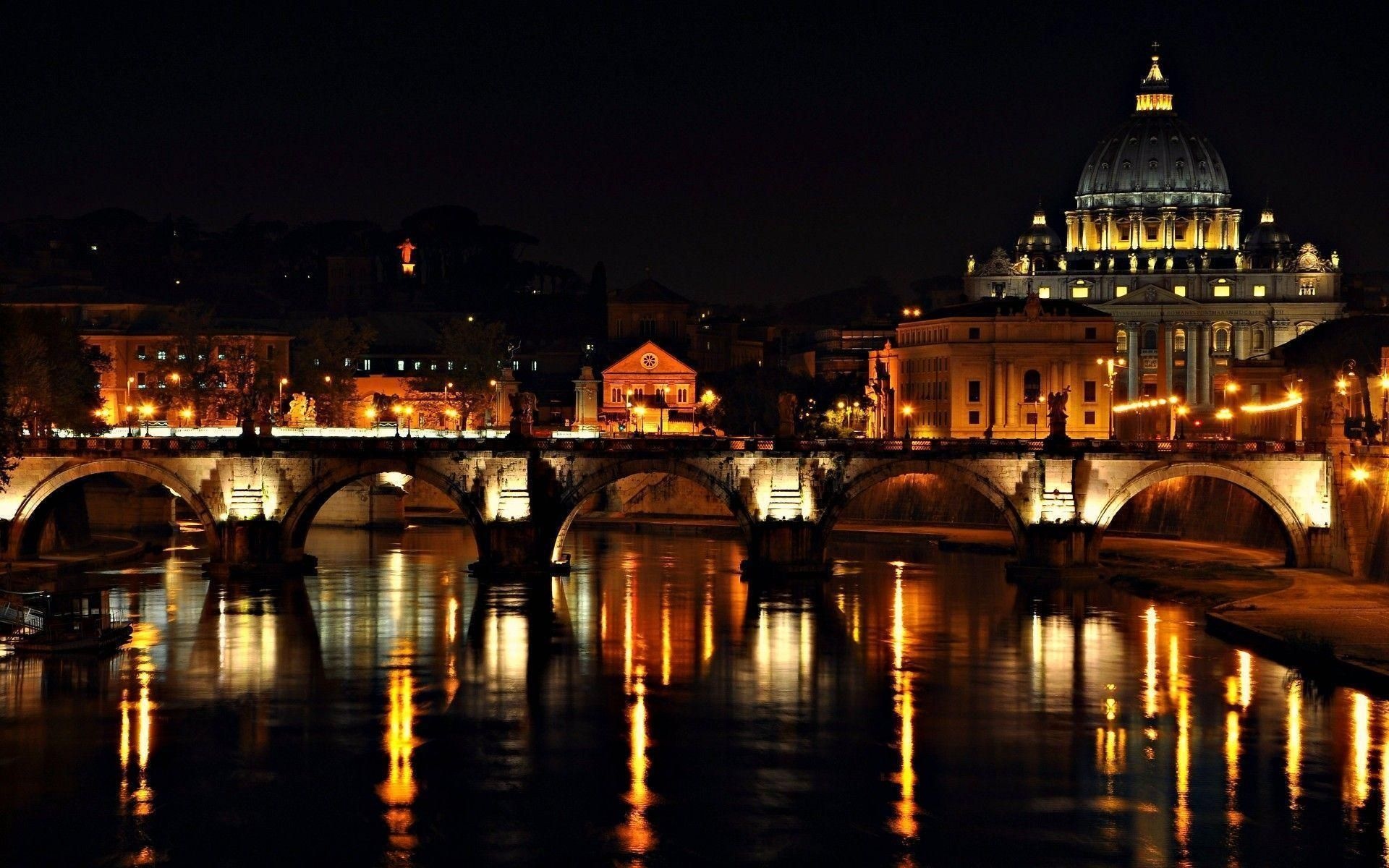 Rome: Situated on the River Tiber, between the Apennine Mountains and the Tyrrhenian Sea. 1920x1200 HD Wallpaper.