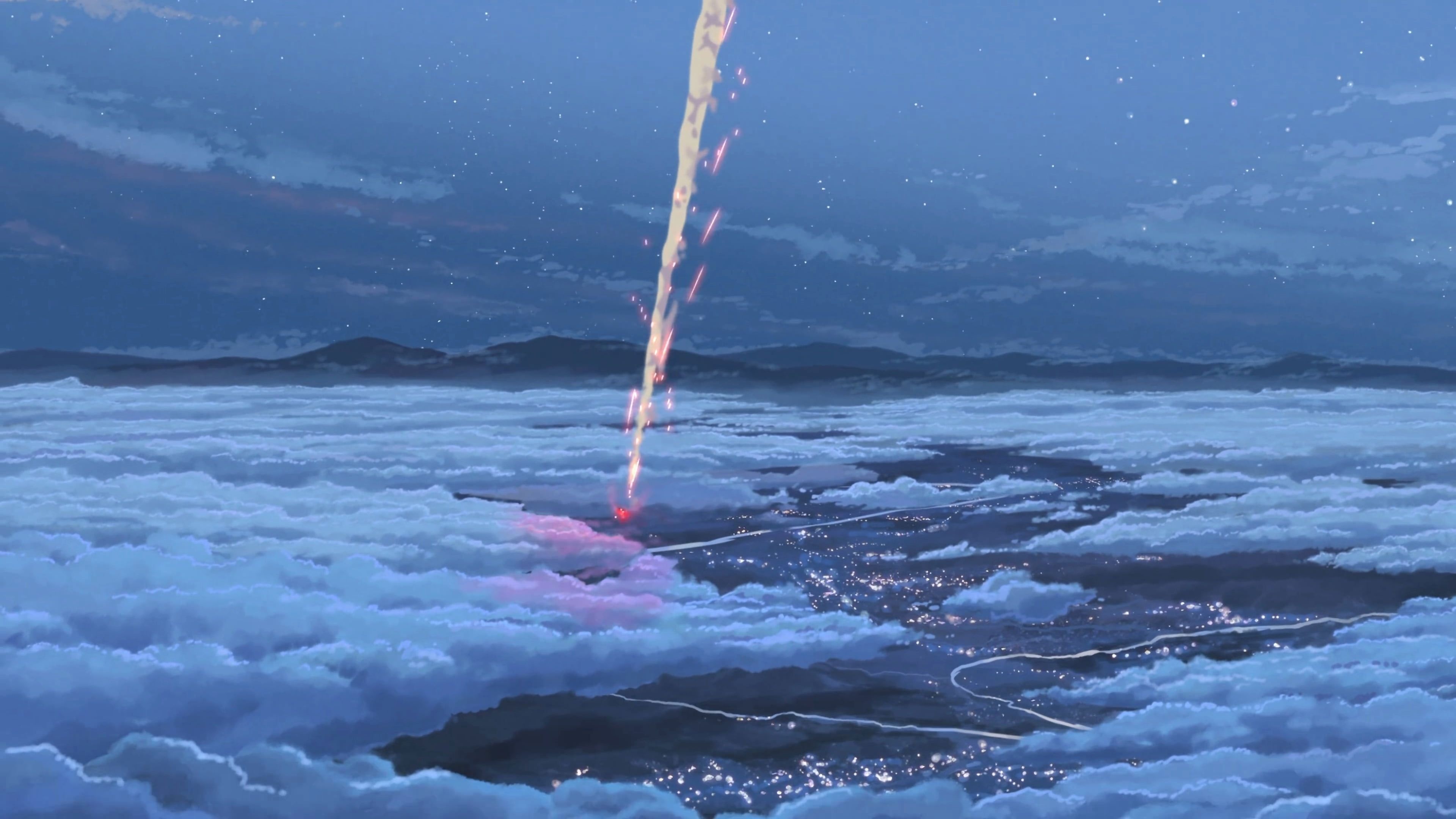 Makoto Shinkai Anime, Kimi no Na wa, 4K Wallpaper, HD Wallpaper, 3840x2160 4K Desktop