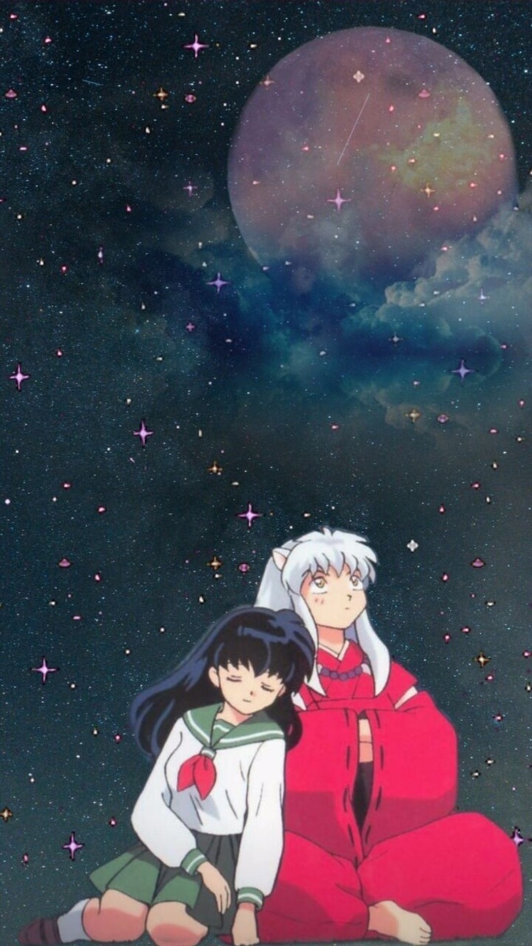 InuYasha and Kagome, Anime love story, Higurashi family, Time-travel adventures, 1080x1920 Full HD Phone