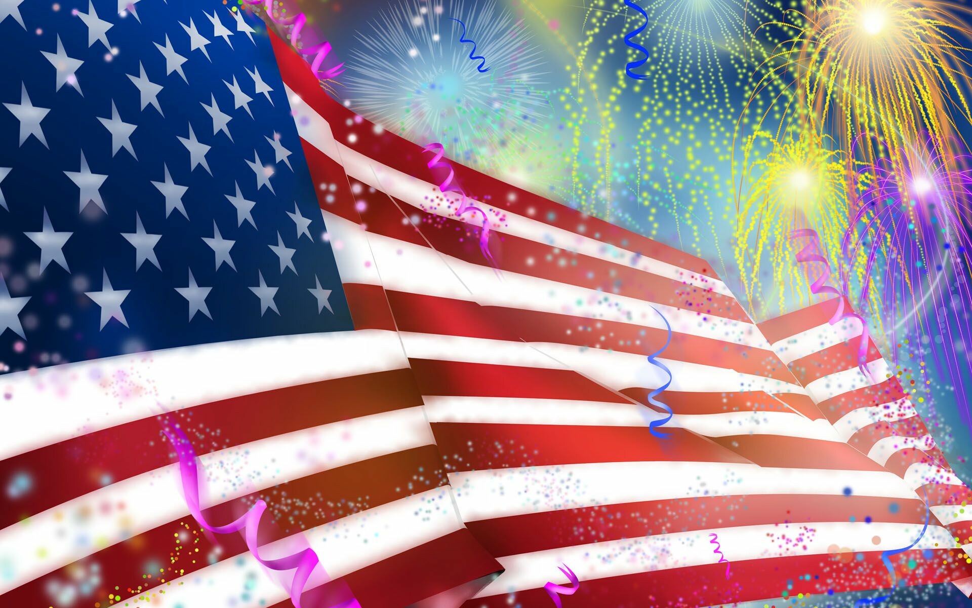 Independence Day (USA): Festive celebration, The formation of the United States. 1920x1200 HD Wallpaper.