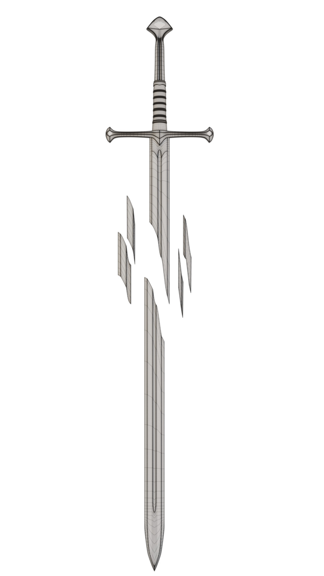 Narsil Sword, Artistic representation, Legendary weapon, Epic relic, 1080x1920 Full HD Handy