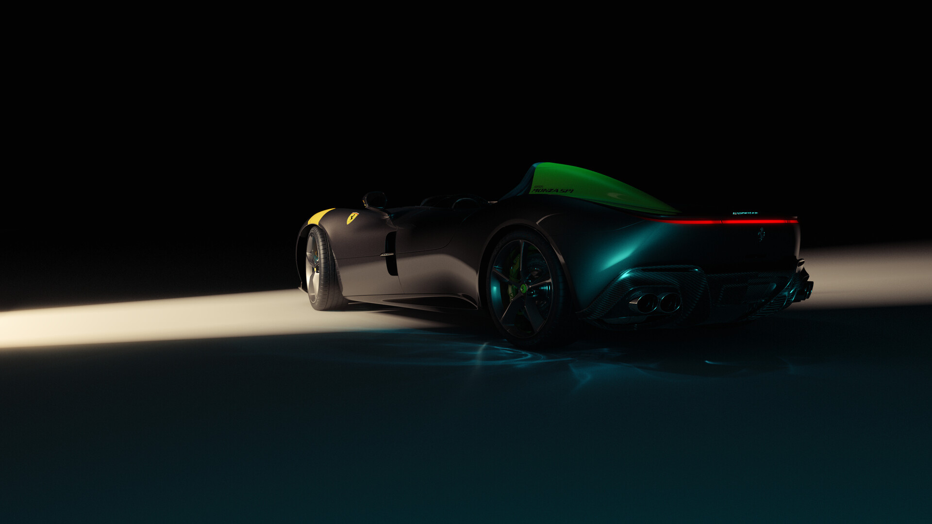 Ferrari Monza, Full CGI, Artstation, Design, 1920x1080 Full HD Desktop