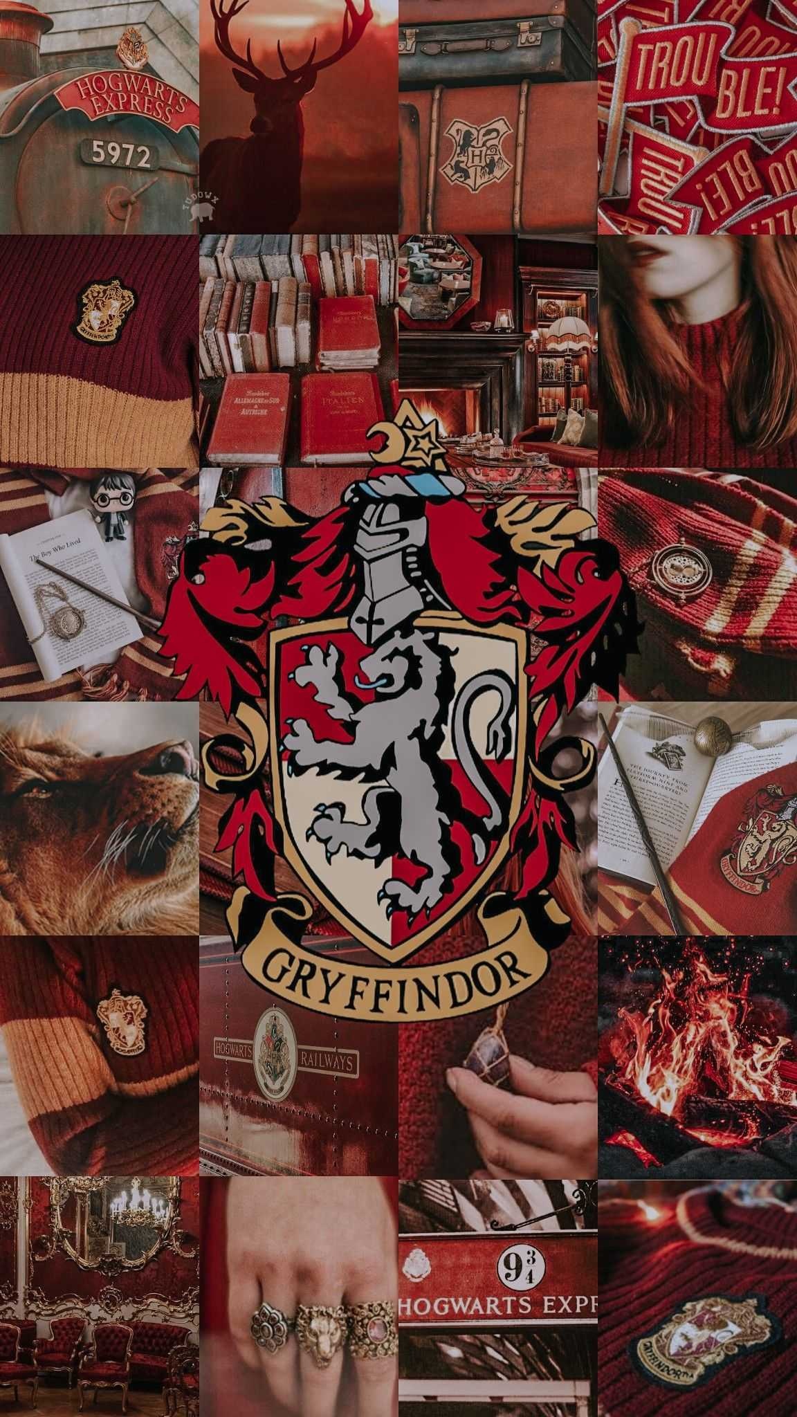 4K Gryffindor, High-quality wallpaper, Immersive visuals, House pride, 1160x2050 HD Phone