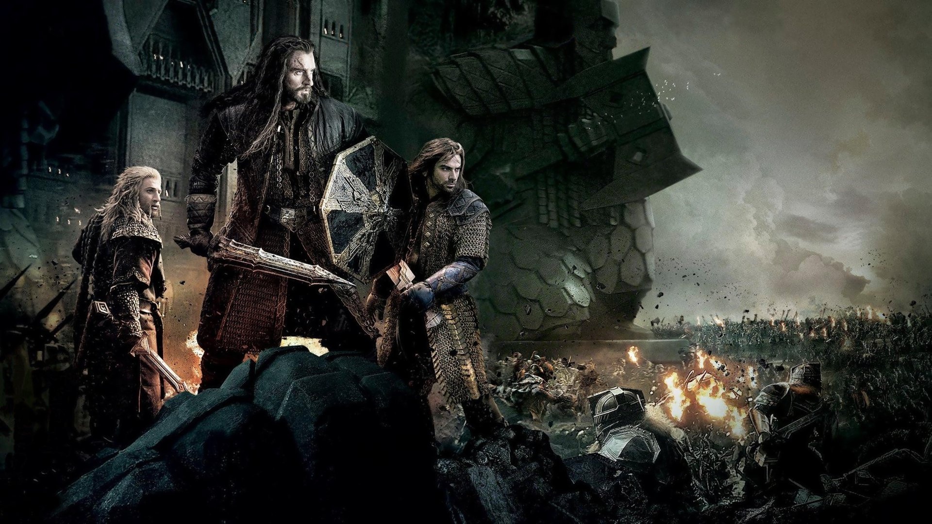 Battle of the Five Armies, Hobbit movie, HD background, Epic battle, 1920x1080 Full HD Desktop