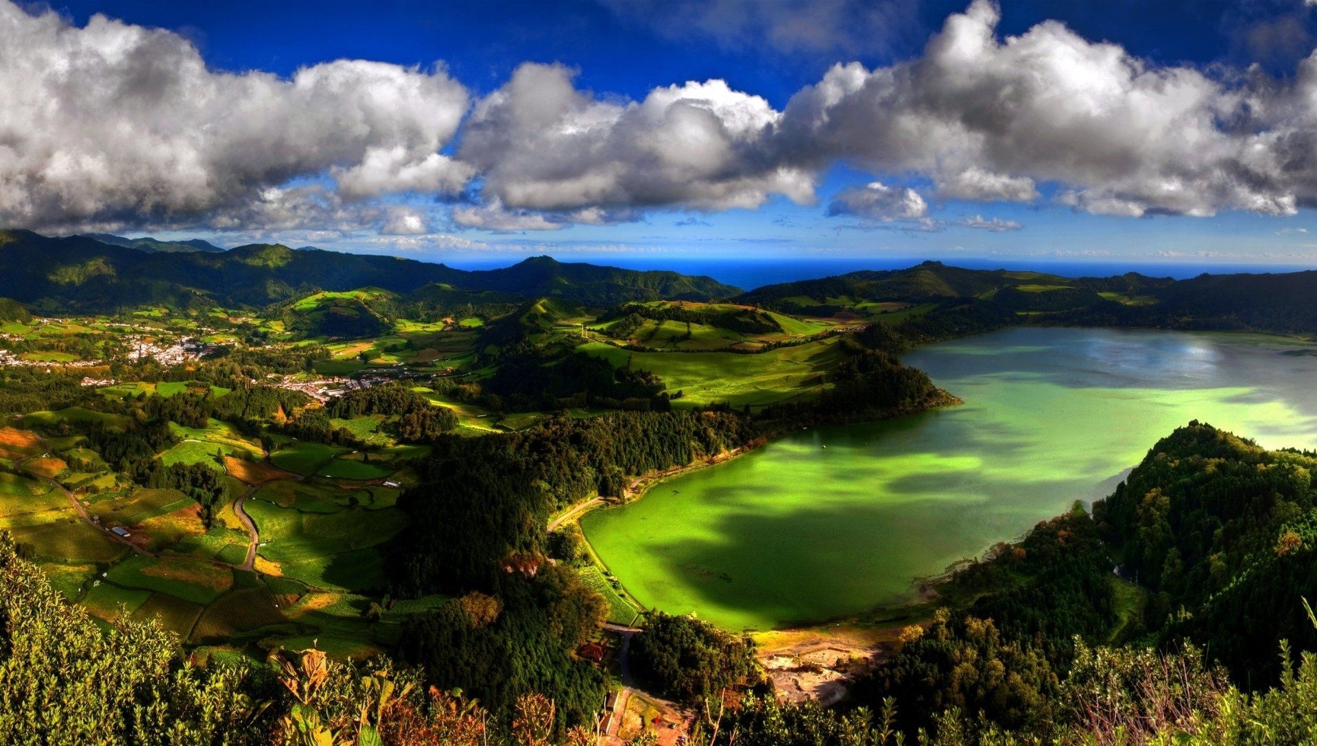 Fotografie landscape, San Miguel Azores, Serene island, Portugal, 1920x1090 HD Desktop