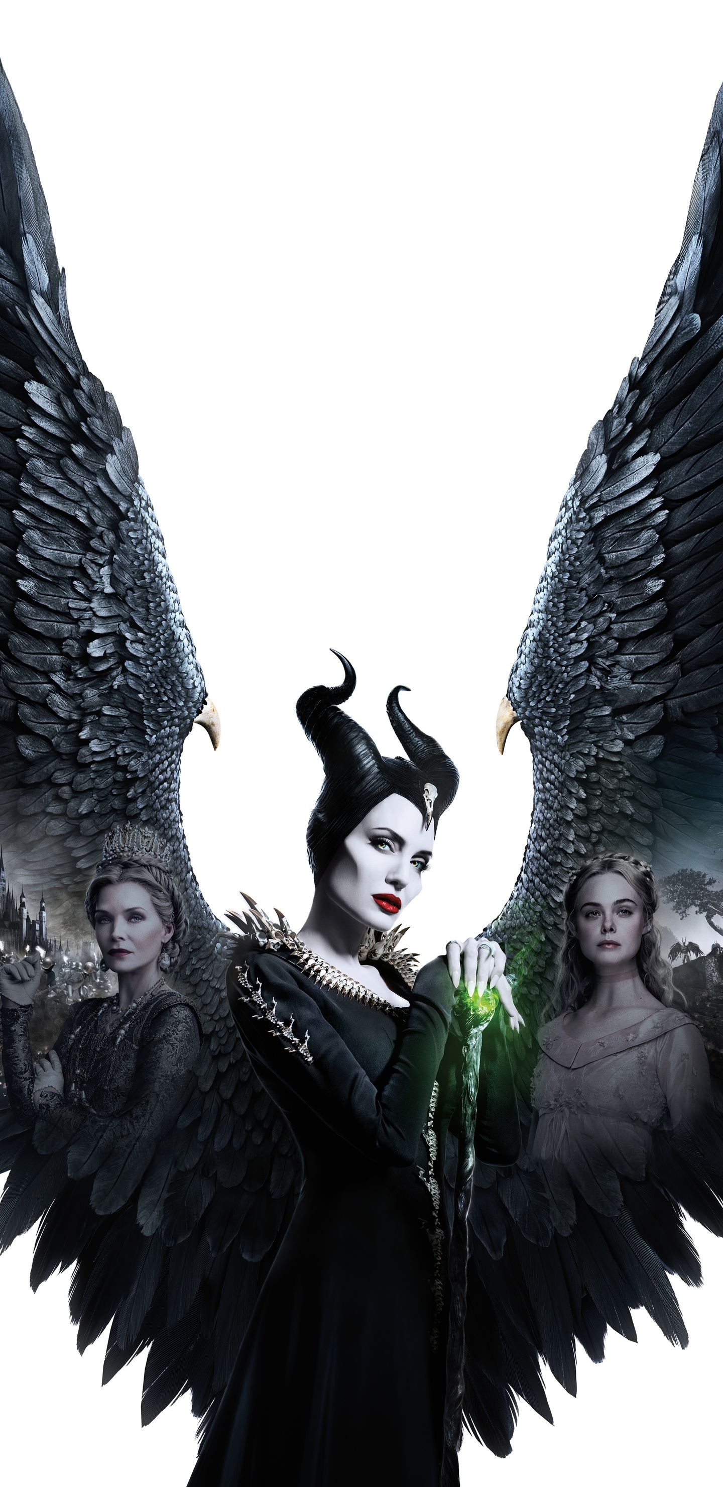Maleficent, Mistress of Evil, 5K poster, Disney fantasy, 1440x2960 HD Phone