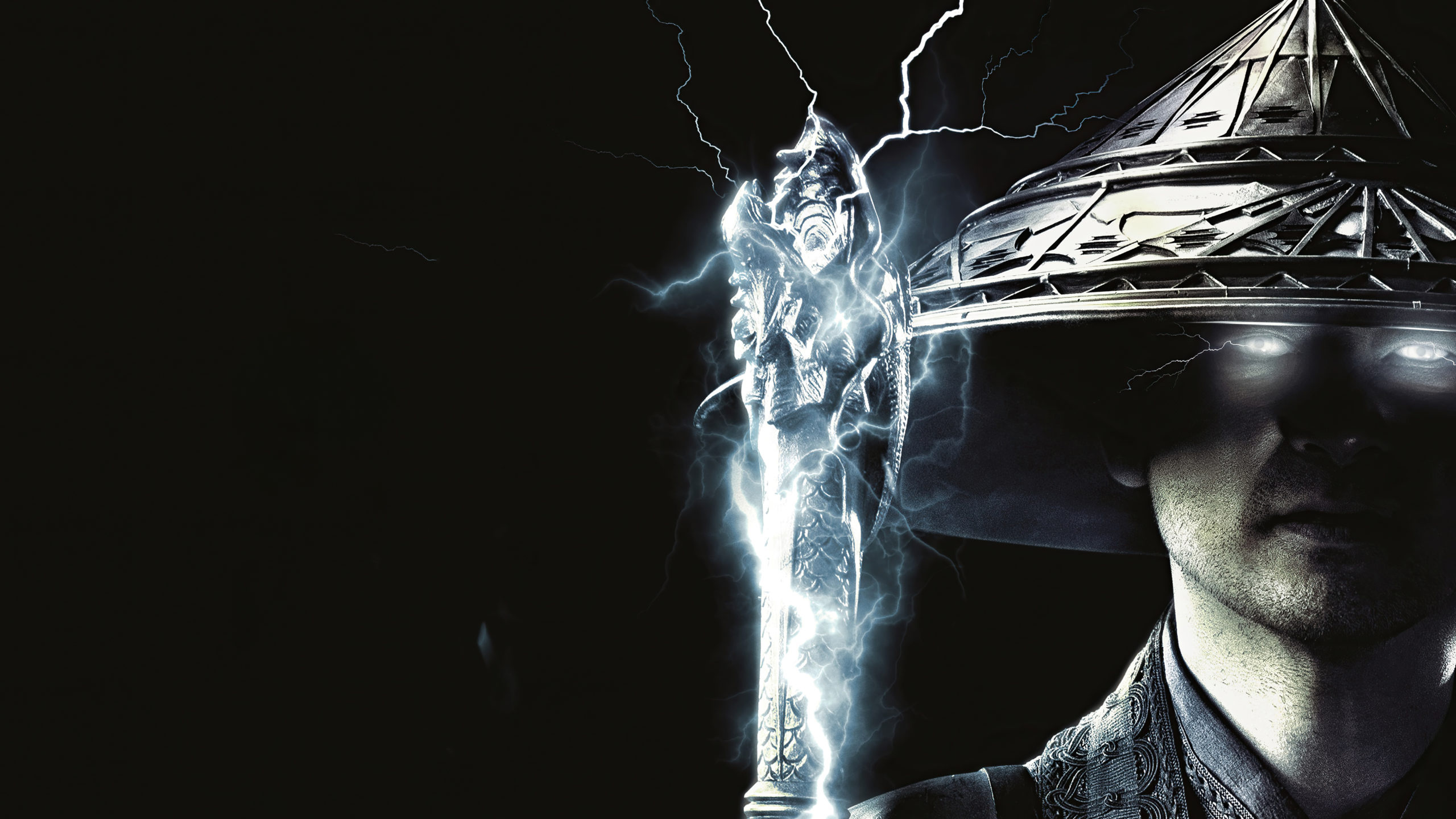 Tadanobu Asano as Raiden, Powerful lightning strikes, Enigmatic character, Martial arts master, 2560x1440 HD Desktop