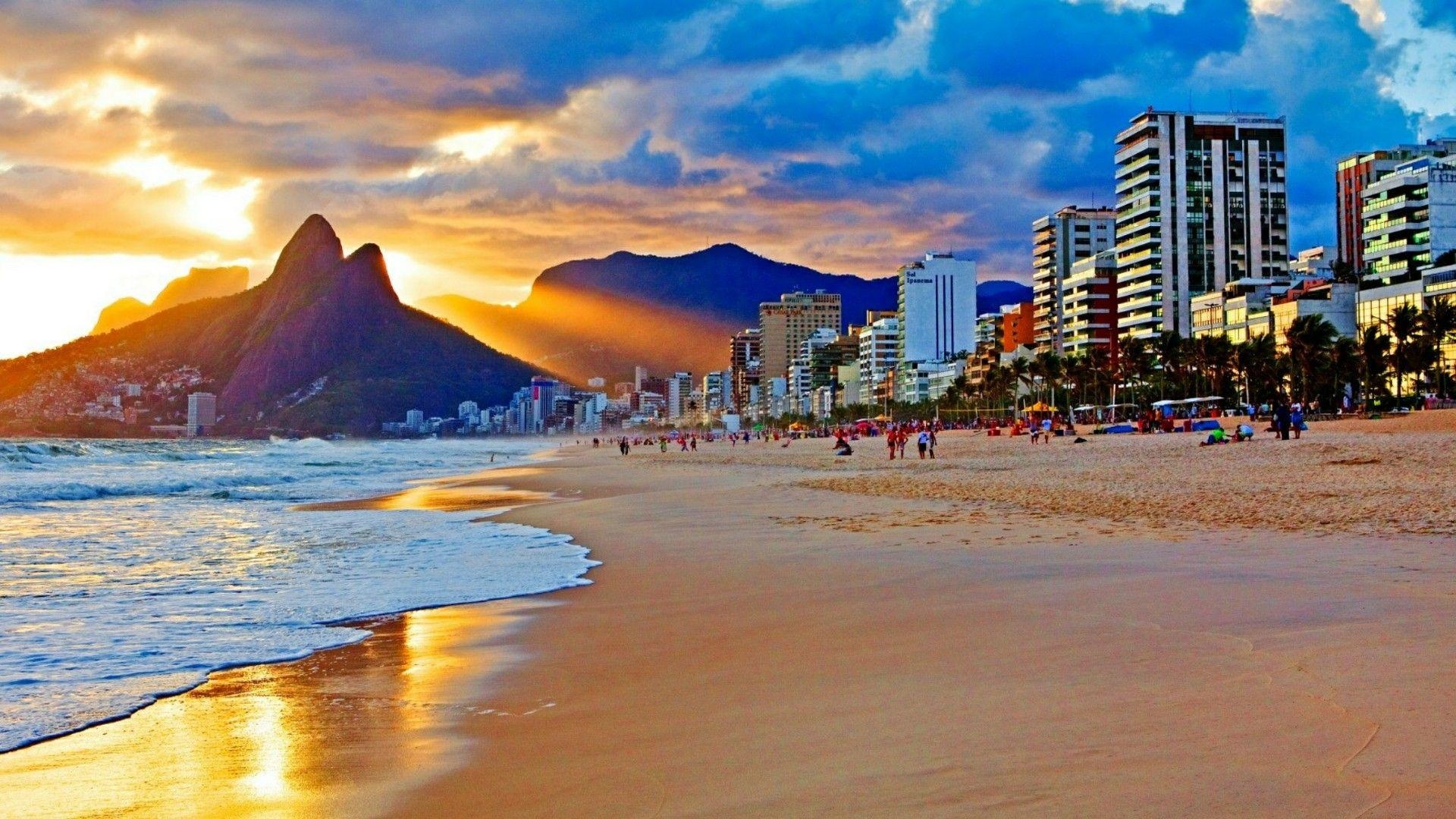 Rio de Janeiro, Travels, Copacabana beach, Stunning backgrounds, 1920x1080 Full HD Desktop