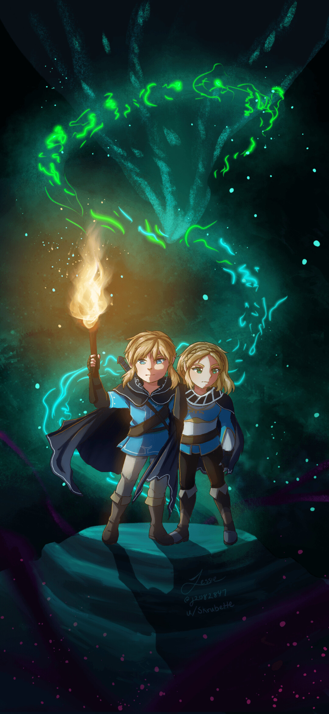 Breath of the Wild 2, Beautiful wallpapers, Breathtaking art style, Memorable moments, 1080x2340 HD Phone