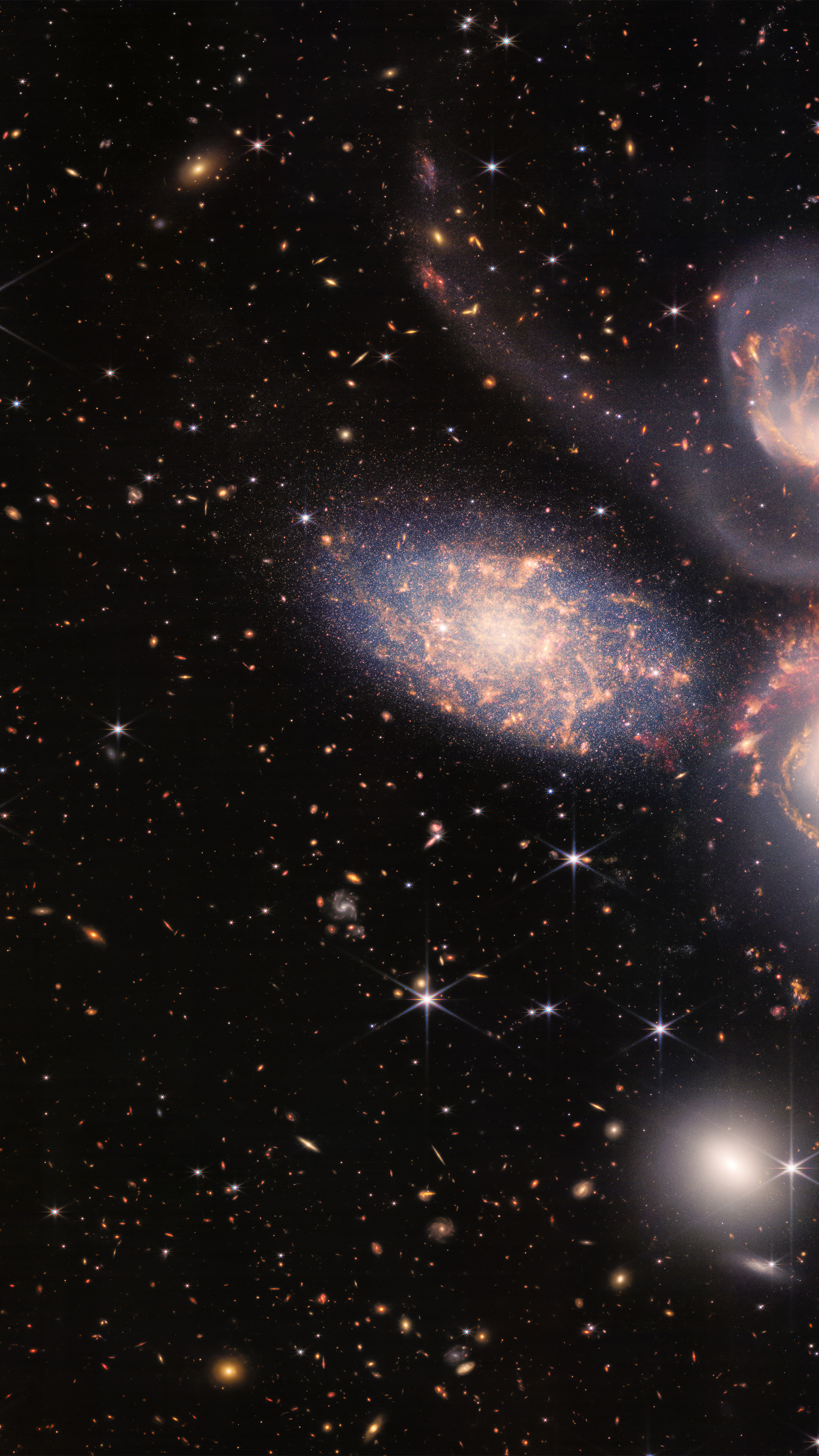 Webb's First Deep Field, James Webb Space Telescope, New images, 4K wallpapers, 2160x3840 4K Handy