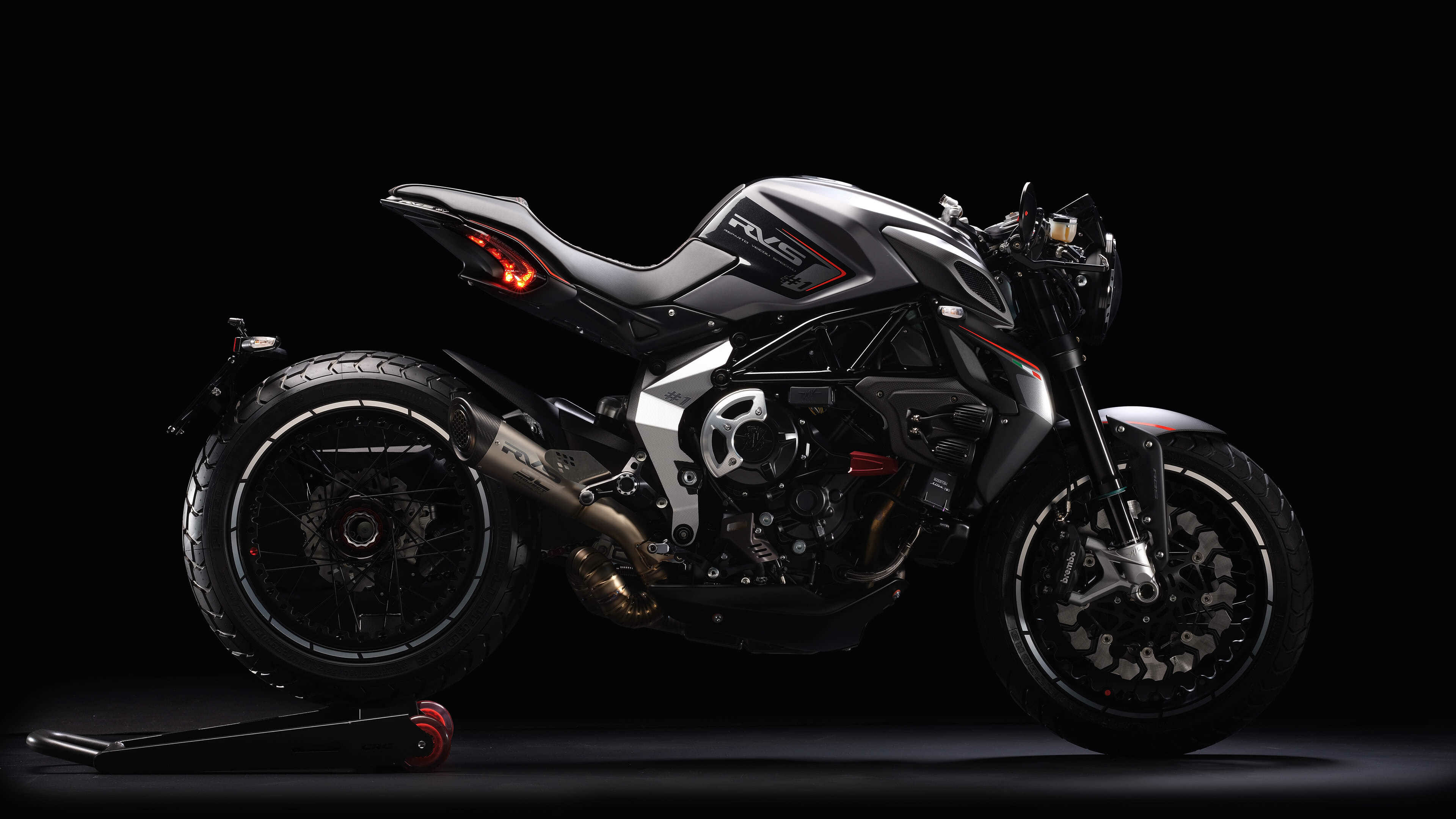 MV Agusta: RVS, A limited-edition motorcycle produced by the Italian manufacturer. 3840x2160 4K Background.
