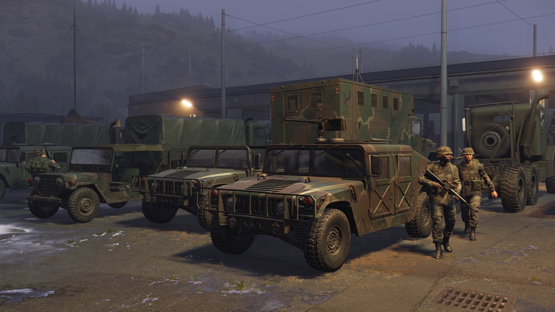Arma Reforger: Game, intended to provide a sample of ARMA 4's potential gameplay. 1920x1080 Full HD Background.