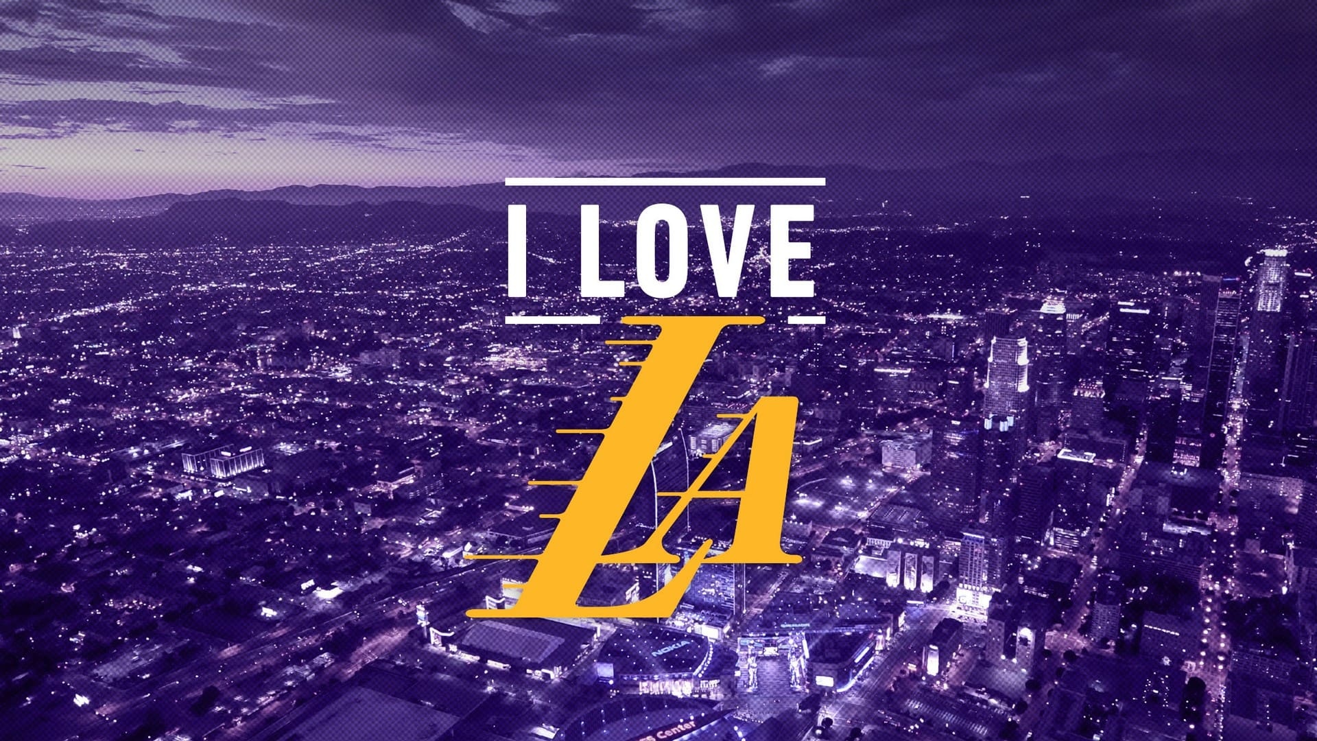Los Angeles Lakers: The team holds the record for NBA's longest winning streak, 33 straight games. 1920x1080 Full HD Background.