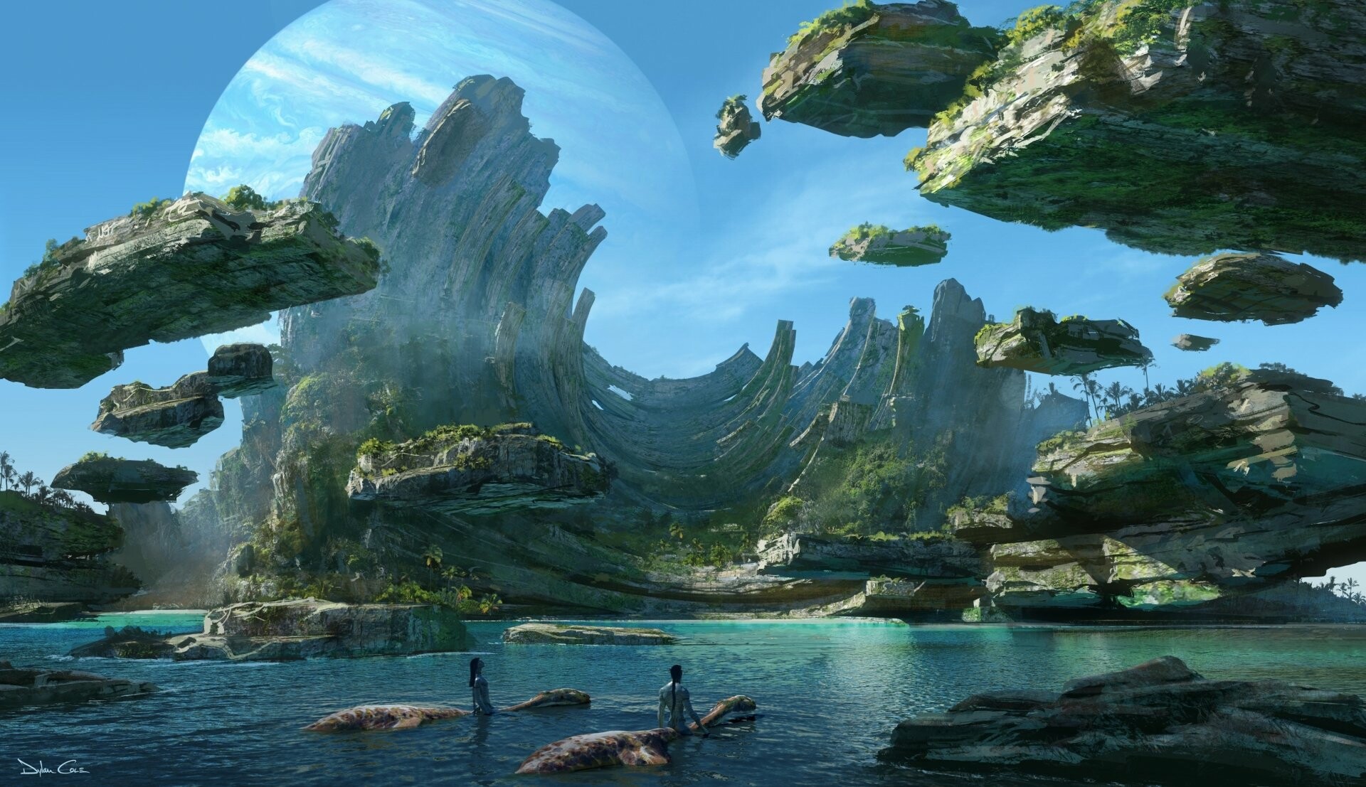 Avatar: According to Cameron, the film is composed of 60% computer-generated elements and 40% live action, as well as traditional miniatures. 1920x1110 HD Background.