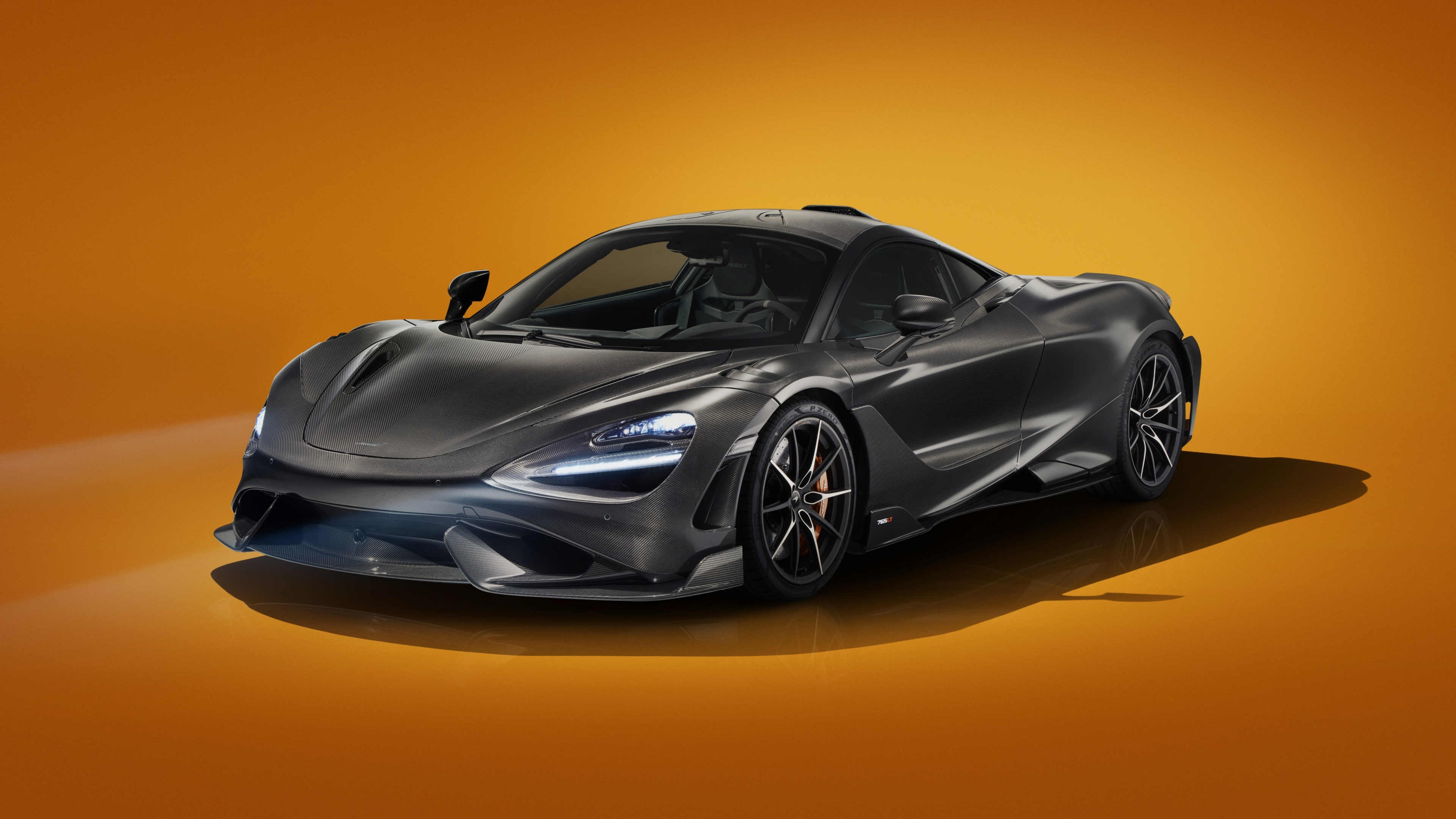McLaren 765LT, Visual carbon fibre concept, Striking 4K wallpaper, Unique automotive styling, 3840x2160 4K Desktop