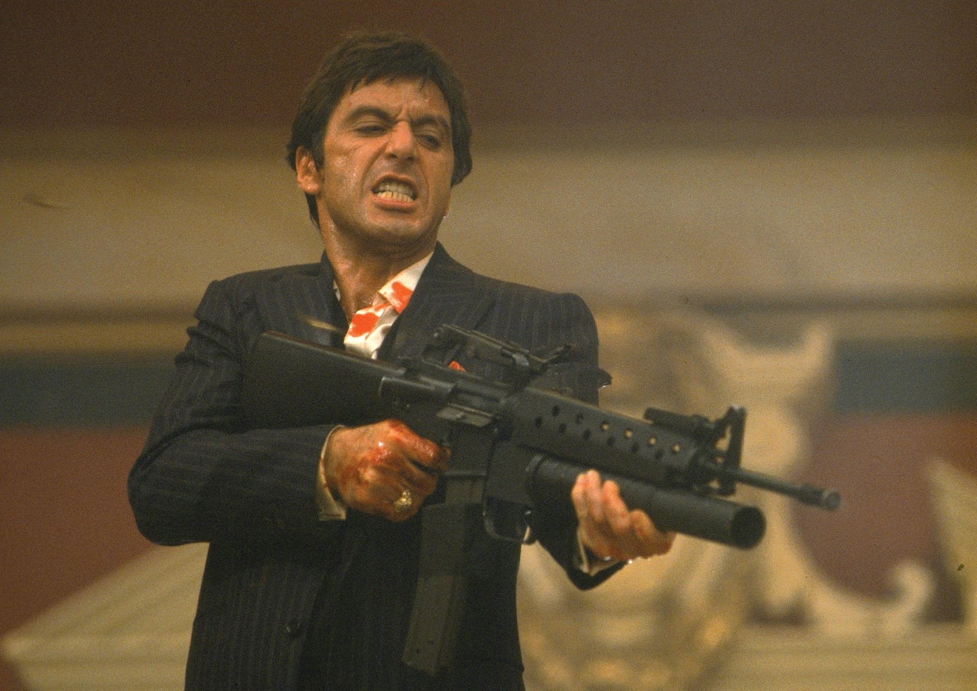 Scarface Movie, Al Pacino's portrayal, Rise to power, Memorable wallpaper, 1920x1360 HD Desktop
