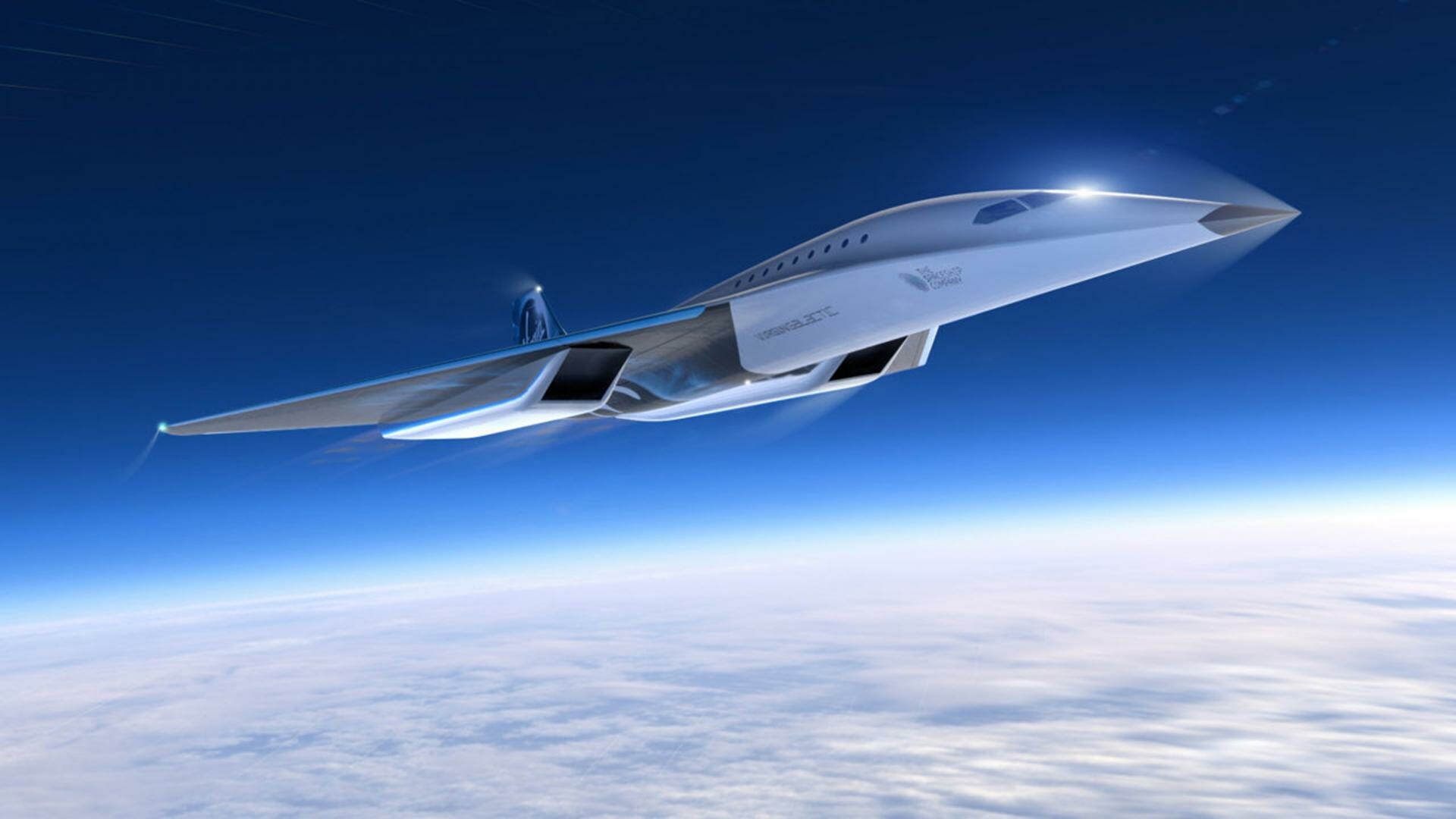 Virgin Galactic: Aerospace brand, A concept for a high-speed passenger aircraft, Mach 3. 1920x1080 Full HD Wallpaper.