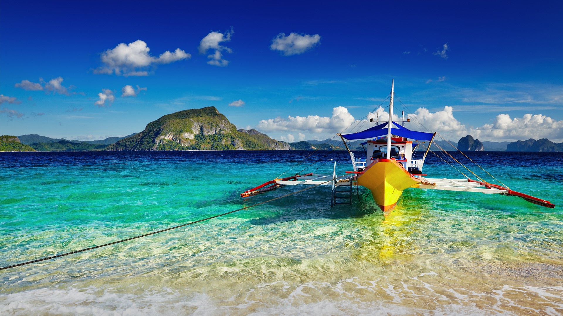 South China Sea, Travels, Tropical Beach, El Nido, 1920x1080 Full HD Desktop