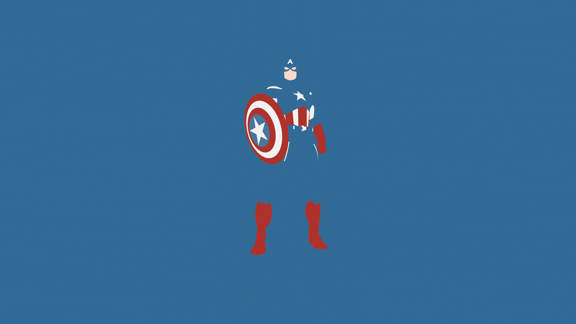 Captain America Marvel Comics Minimalism, HD Artist, 4k Wallpapers, Images, Backgrounds, Photos and Pictures 1920x1080