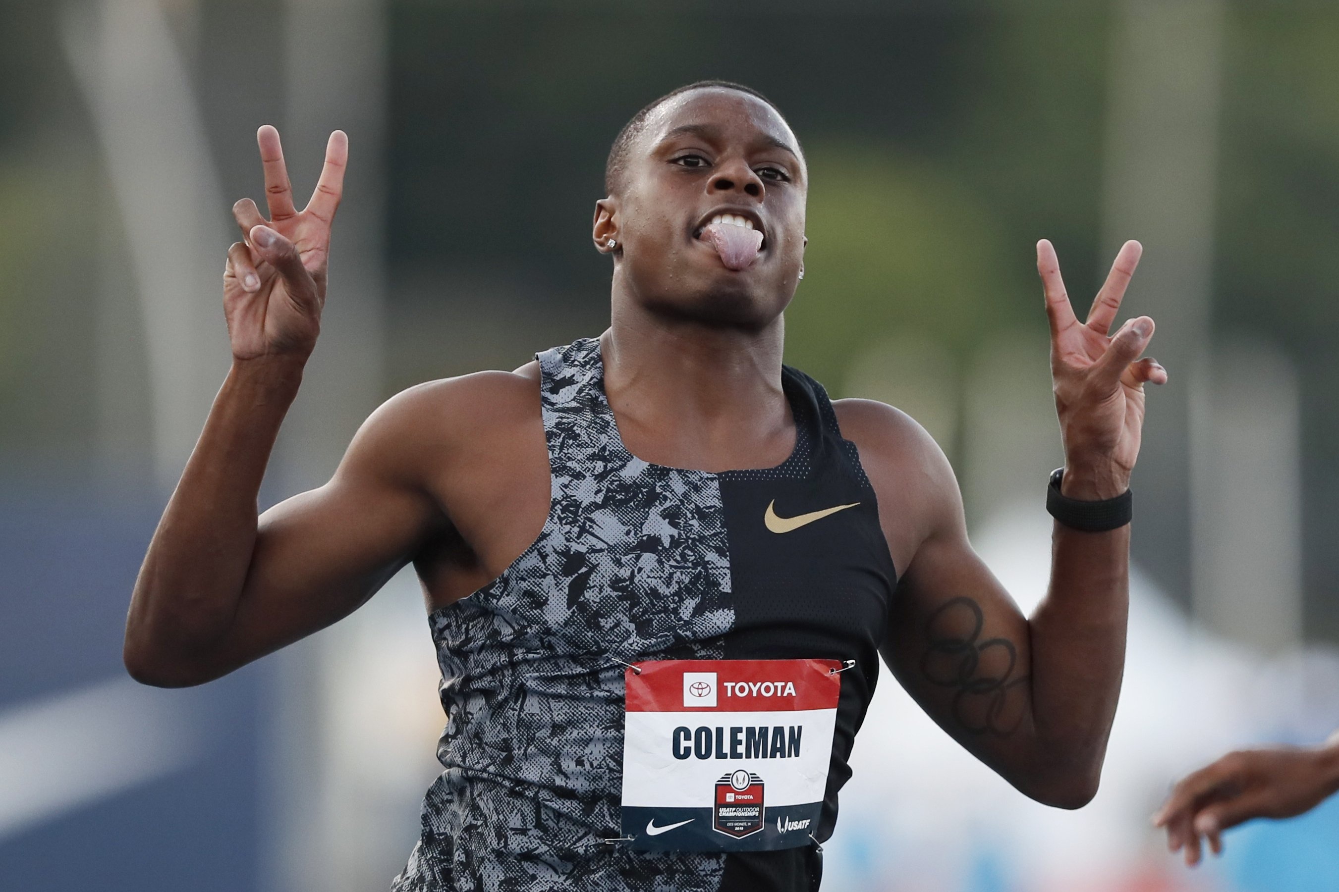 Christian Coleman, Cleared of doping violation, AP news, 2710x1810 HD Desktop