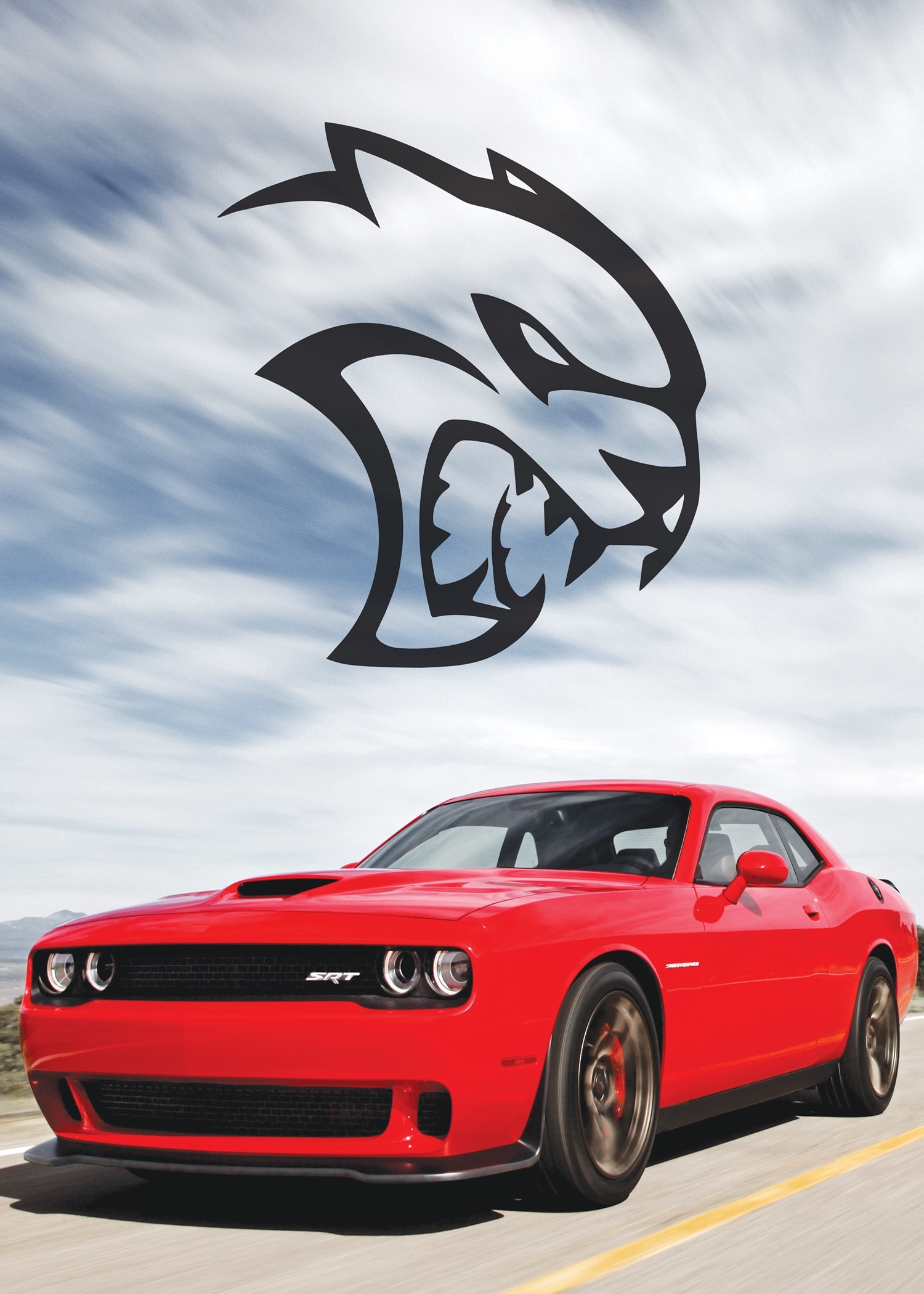 Hellcat logo, Dodge Hellcat logos, Sports car, Logo variations, 1500x2100 HD Phone