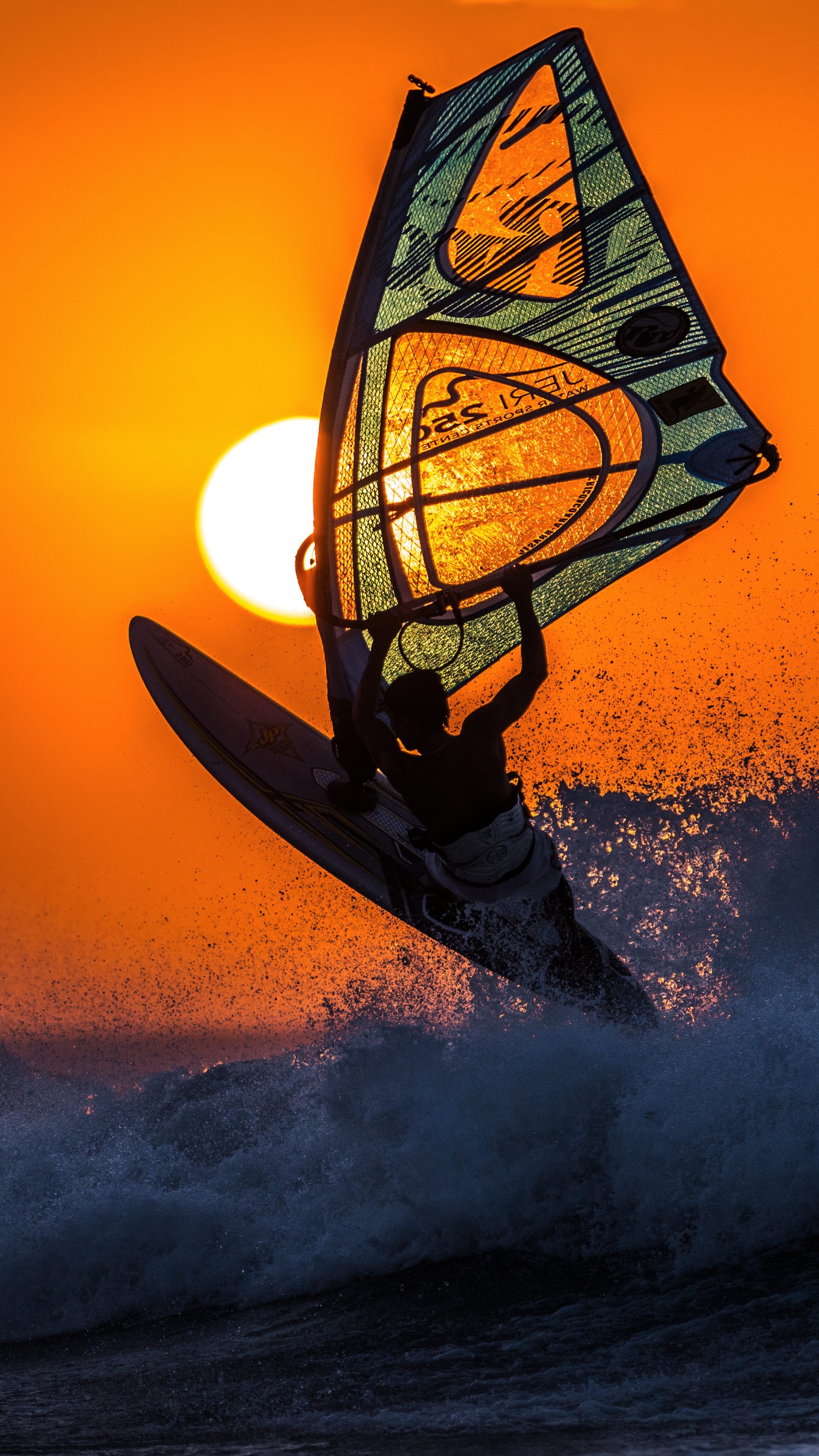 Windsurfing: Orange Bowl International Windsurfing Regatta, 2021, Extreme Sports in the US, Windsports. 2160x3840 4K Wallpaper.