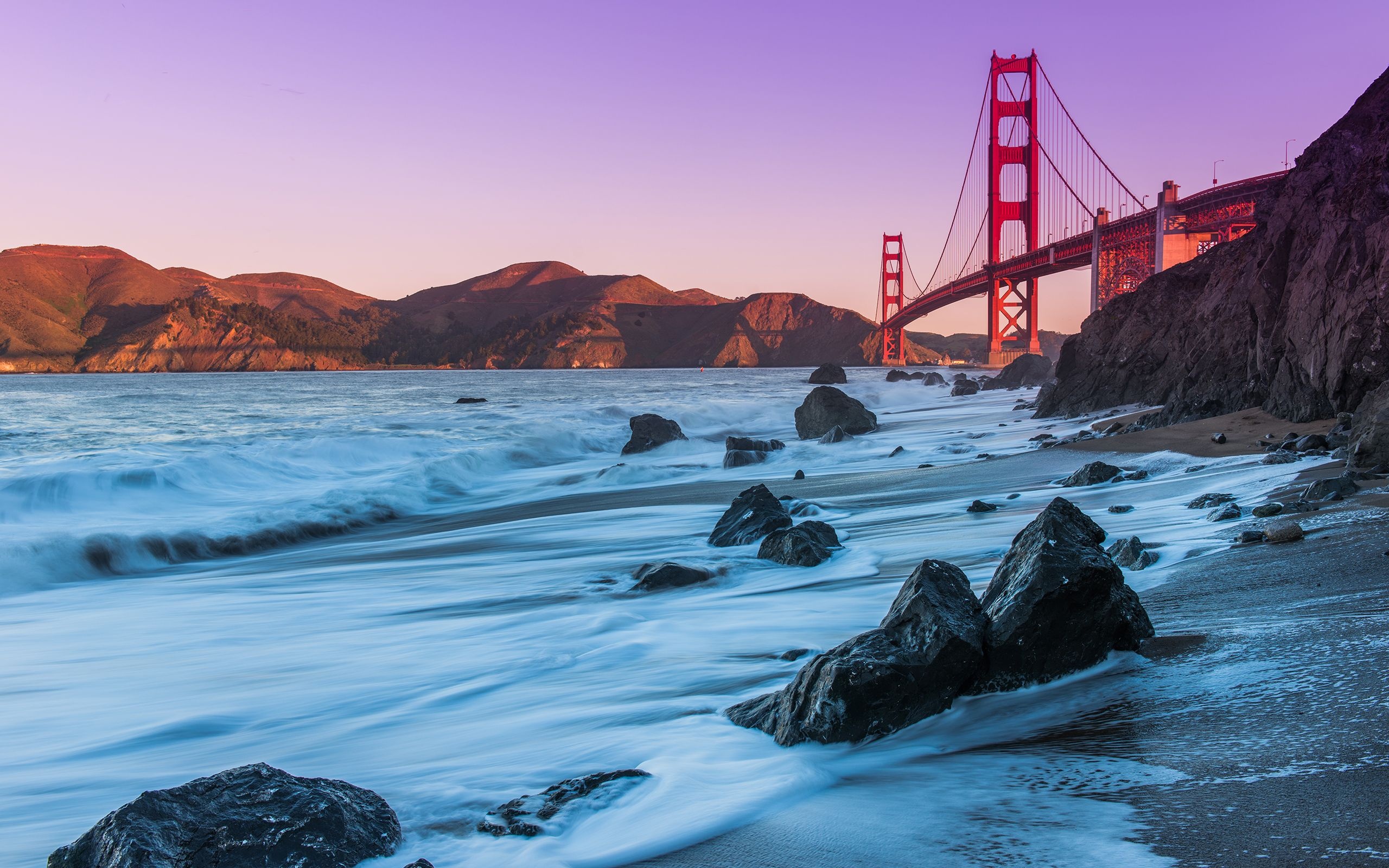 San Francisco: SF beach, Golden Gate National Recreation Area. 2560x1600 HD Wallpaper.