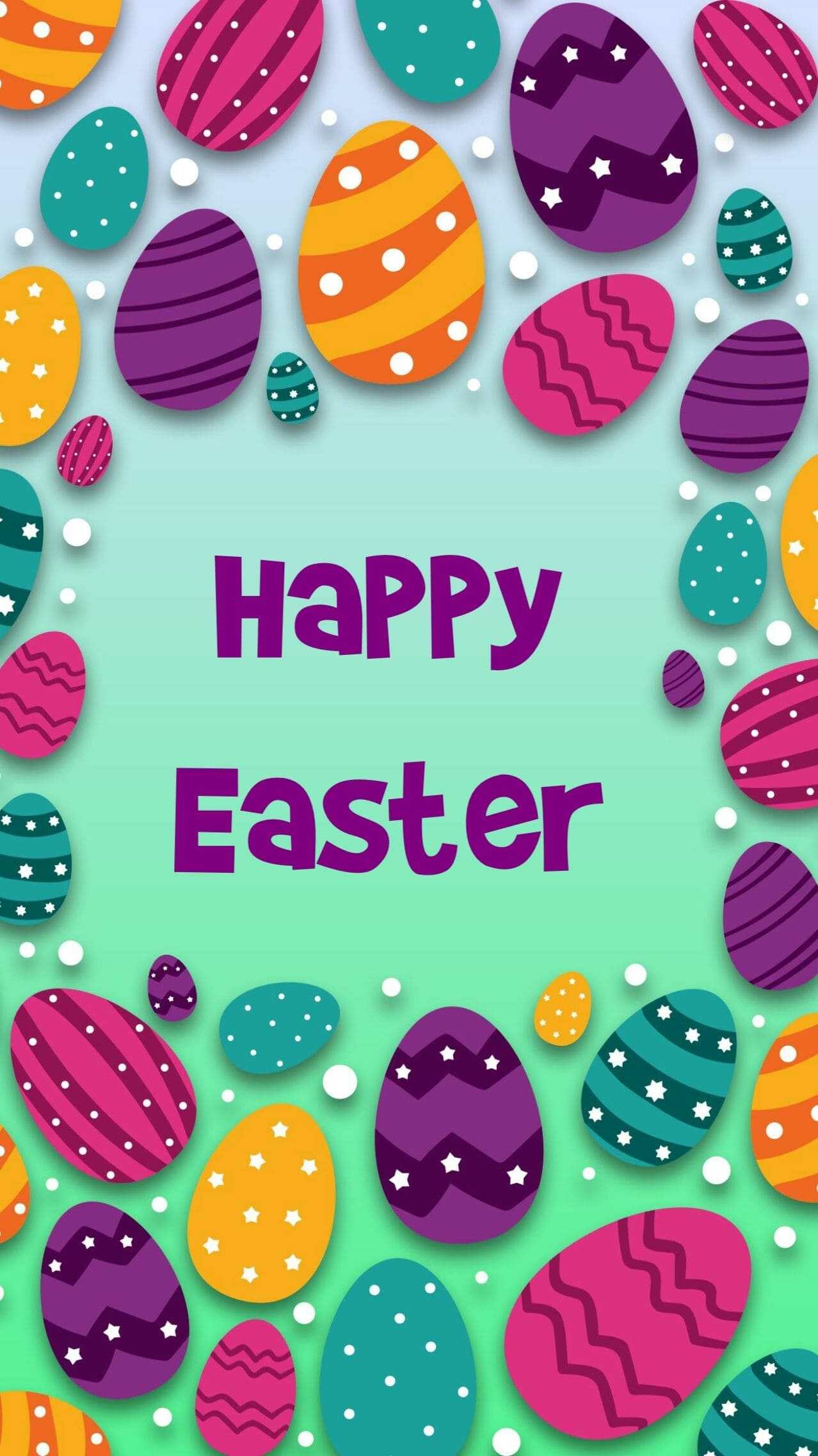 Easter: A Christian holiday, celebrates the resurrection of Jesus Christ. 1280x2280 HD Background.