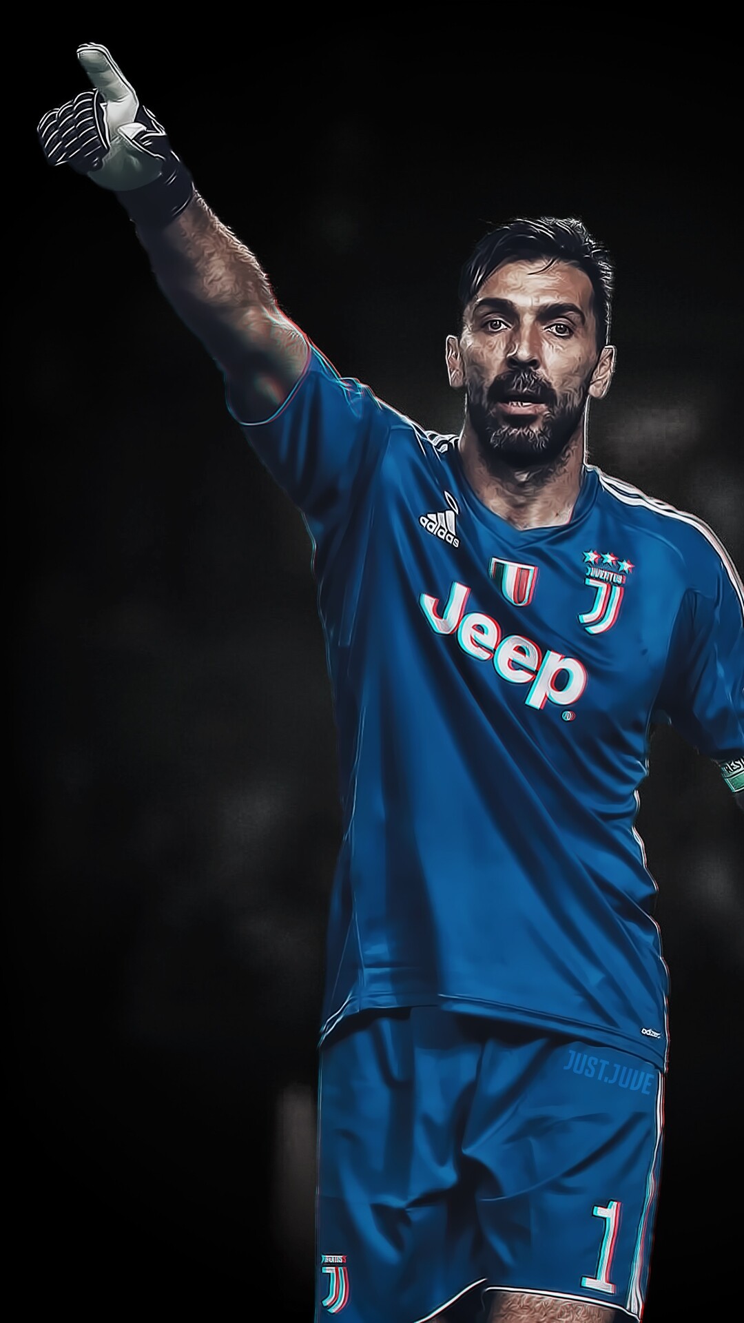Gianluigi Buffon: Gigi, Superman, Juventus FC, The Old Lady, The Serie A, Italian professional football. 1080x1920 Full HD Background.