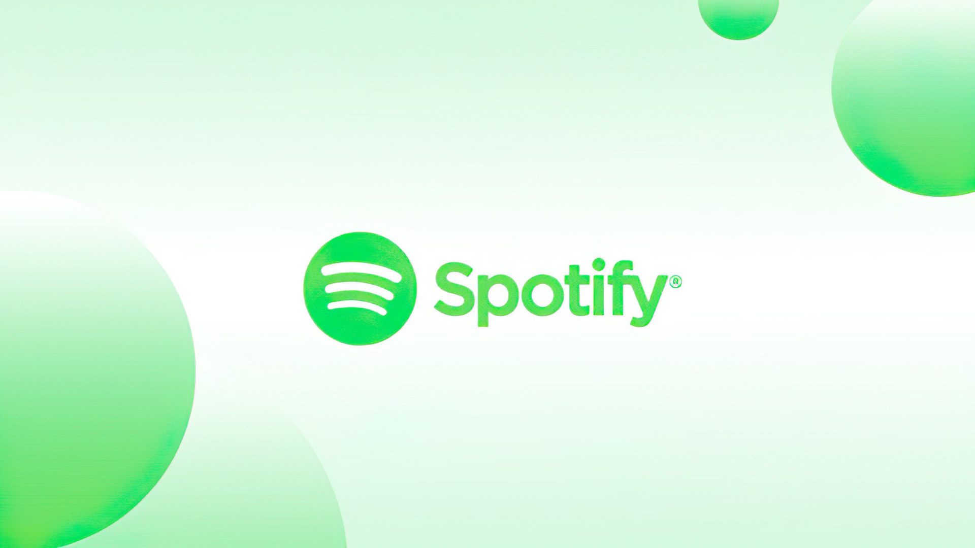 Spotify: A platform that democratizes live audio streams, Digital copyright restricted recorded music. 1920x1080 Full HD Background.