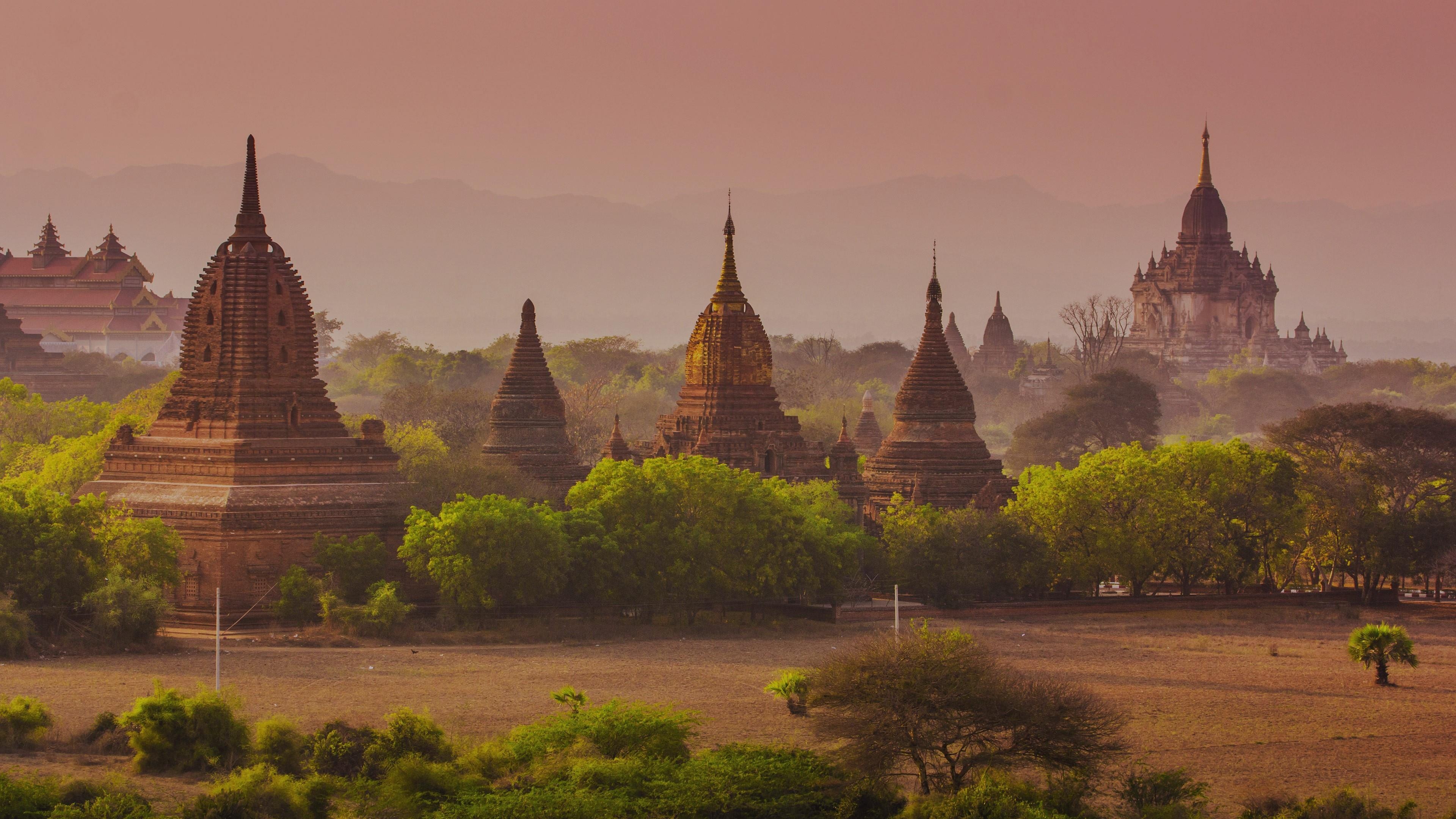 Myanmar: Burma, The largest country by area in Mainland Southeast Asia. 3840x2160 4K Wallpaper.